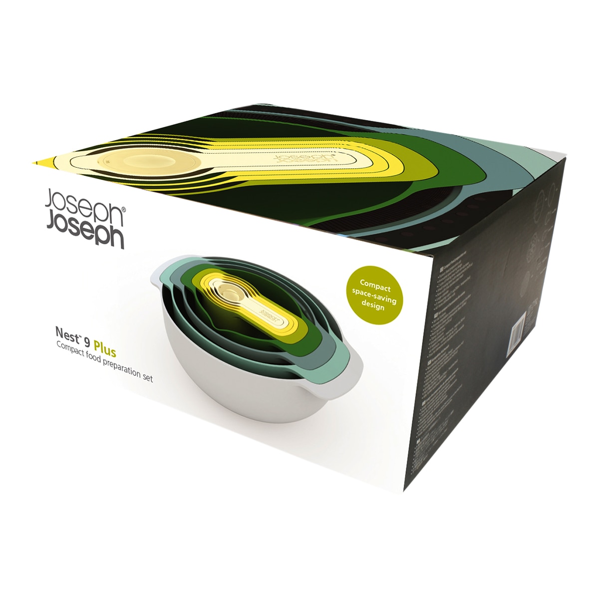 Conjunto de 9 recipientes de medição empilháveis Nest 9 Plus Verde-9
