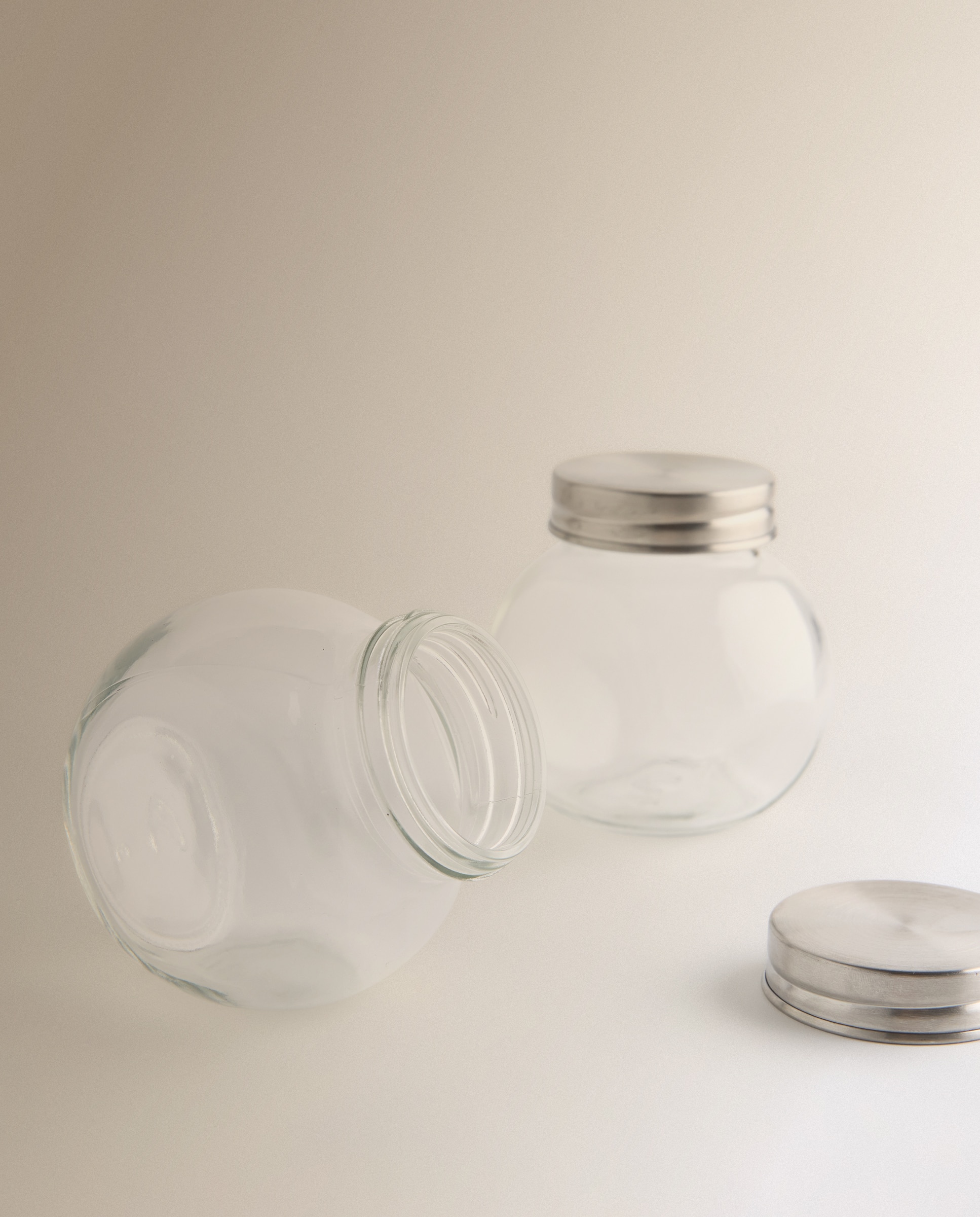 Conjunto de 4 Frascos de Vidro para Especiarias Transparente-3