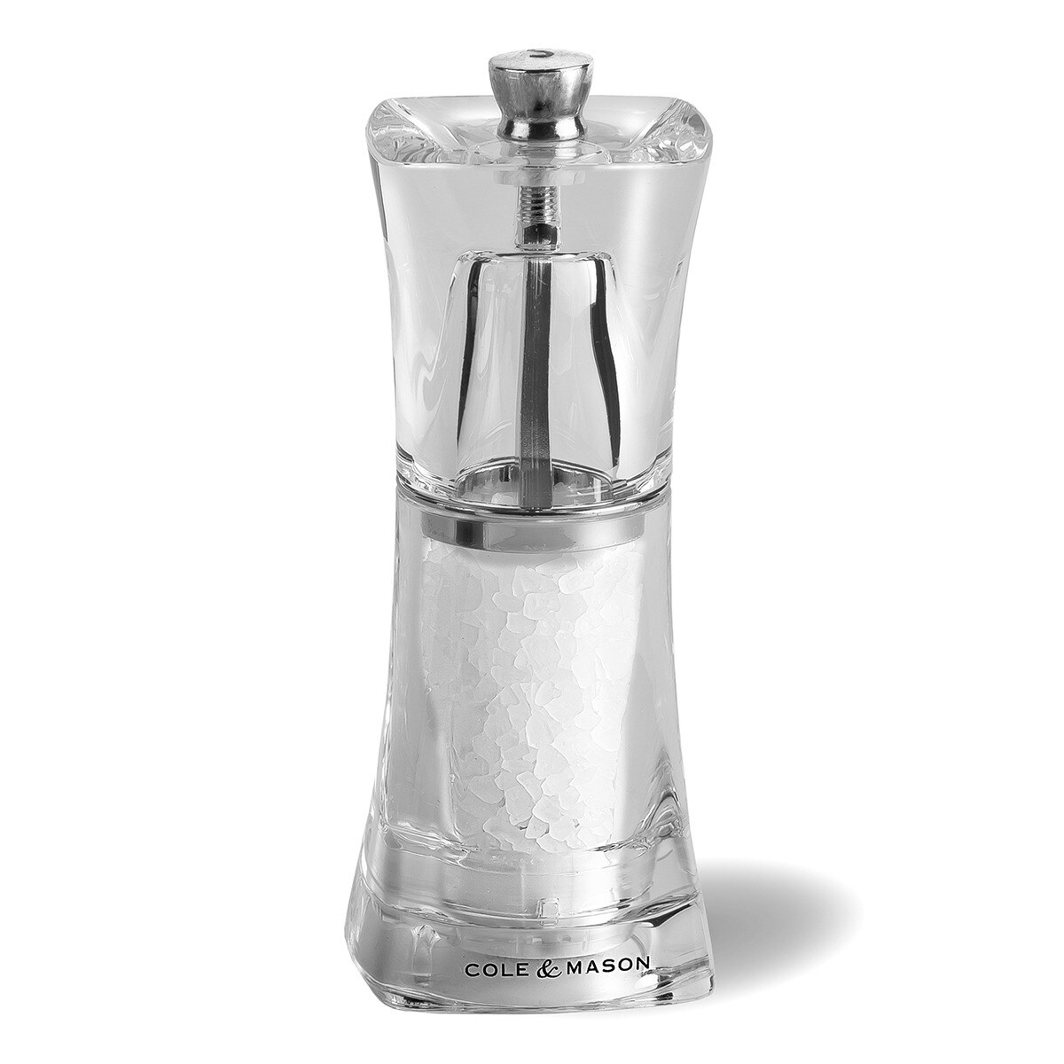 Moinho para sal Crystal Acrylic Cole & Mason Transparente-4