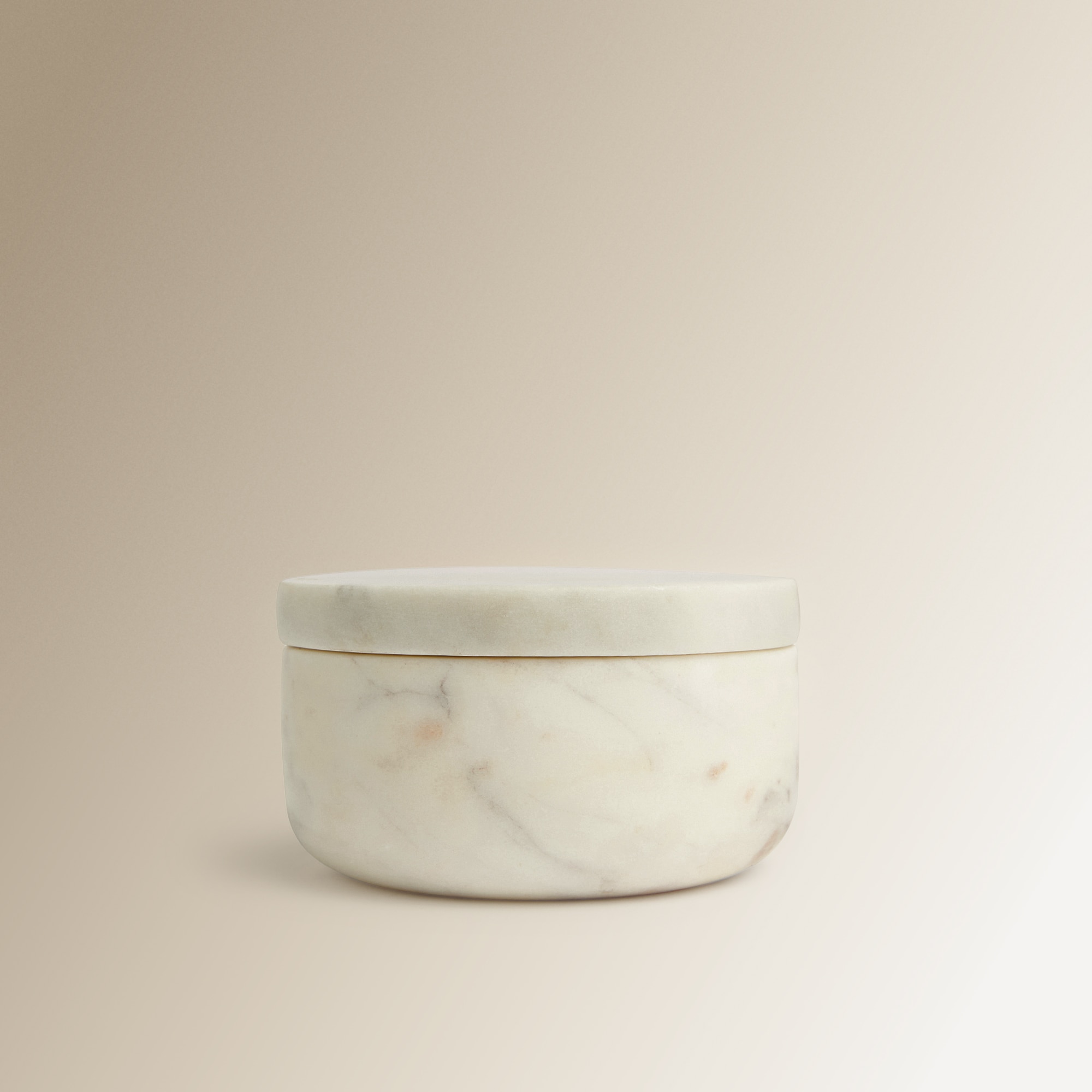 Saleiro de Mármore Branco Com Tampa Branco-2