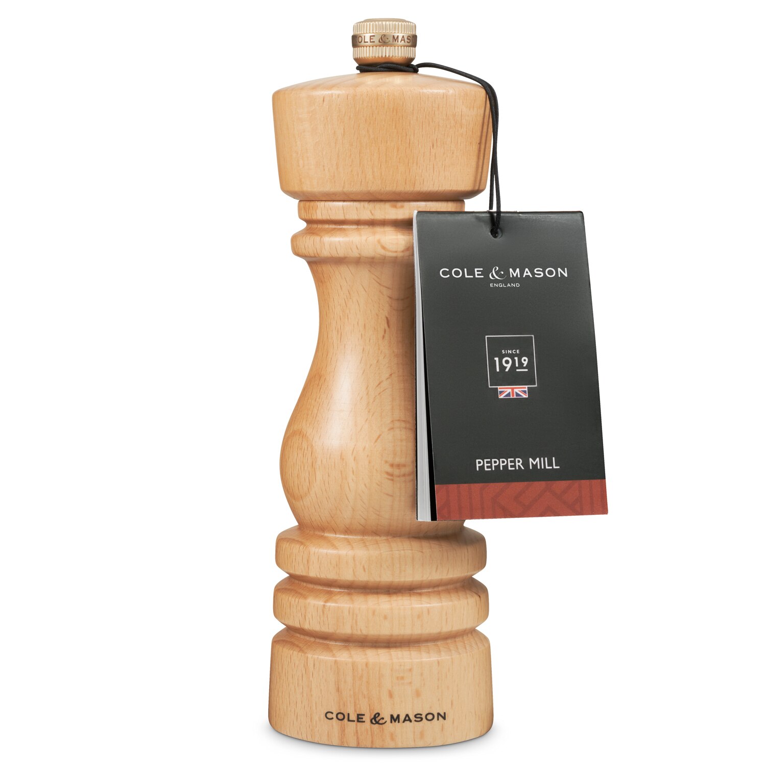 Molinillo de pimienta London Cole & Manson - Natural 13 cm Natural-3