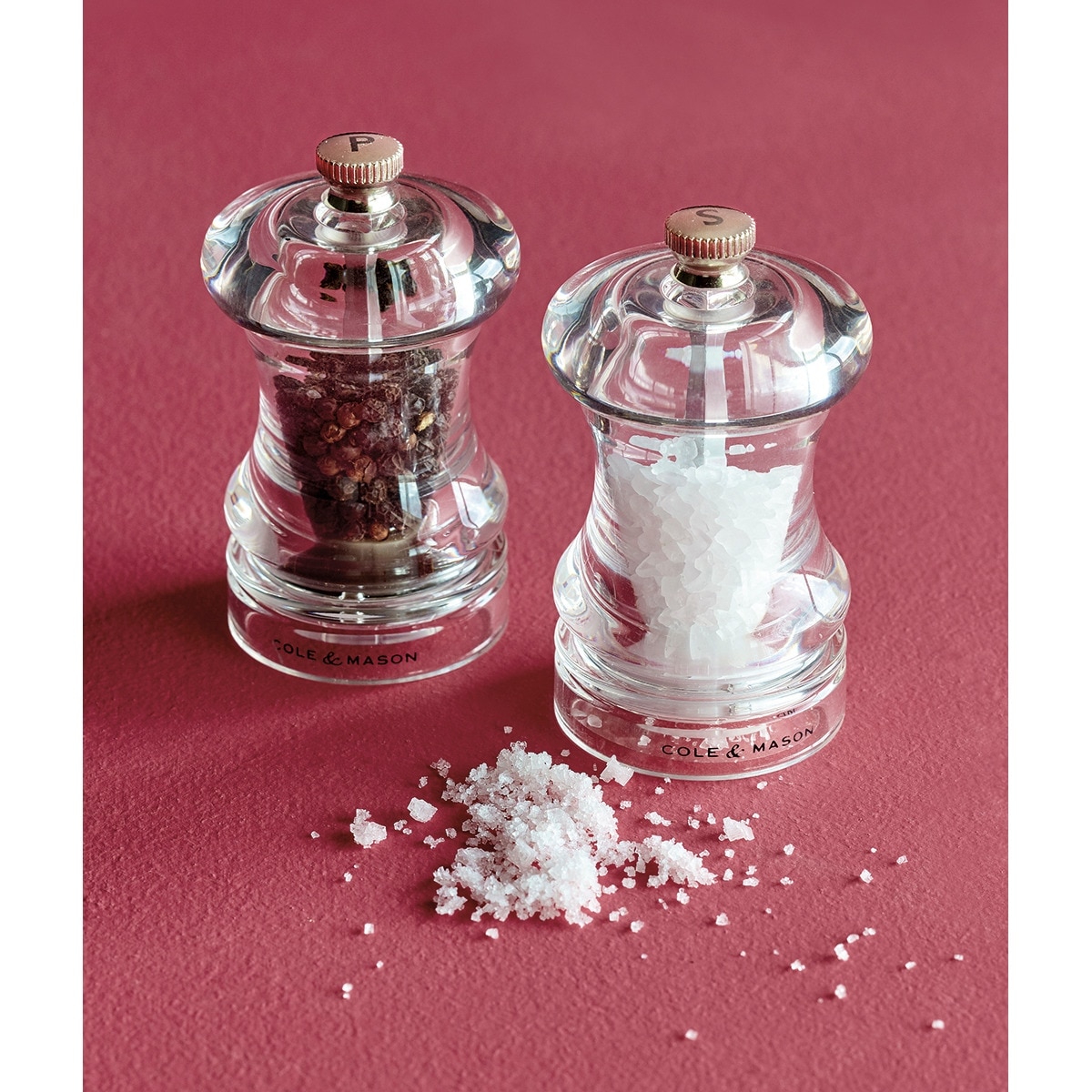 Moedor de sal Capstan Acrílico Cole & Mason Transparente-5