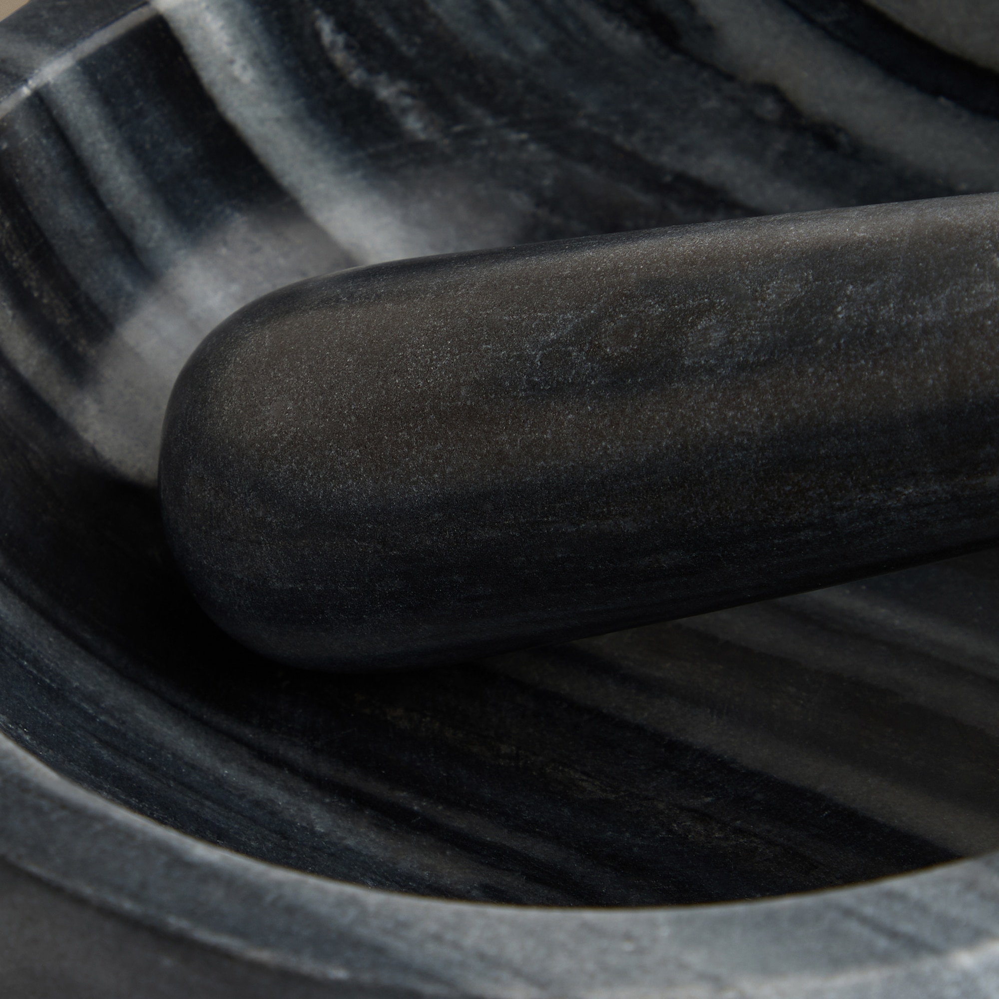 Almofariz de Mármore Cinzento-2