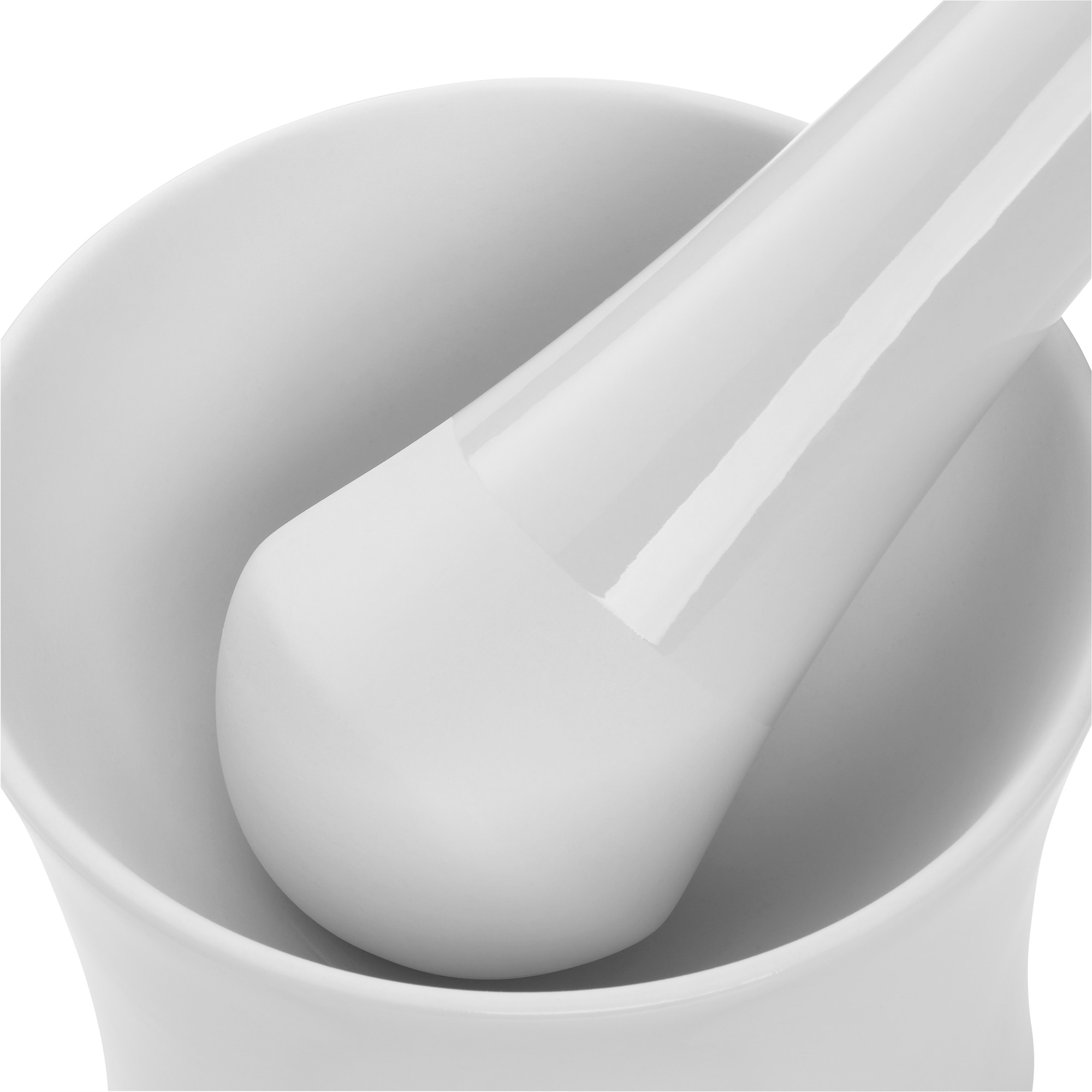Almofariz de Porcelana Gourmet Branco-3