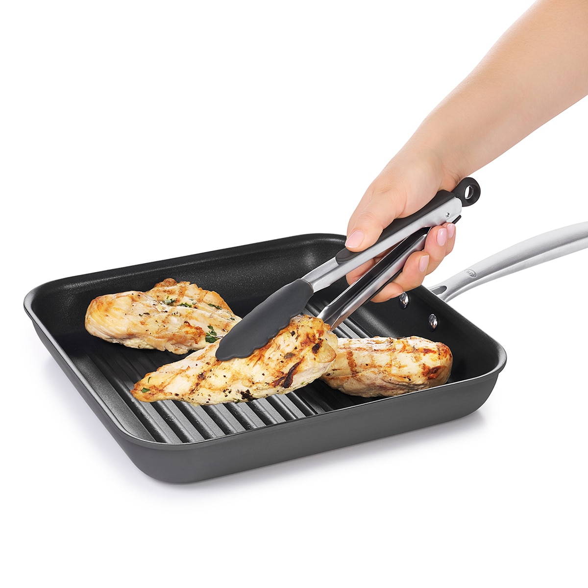 Pinça de silicone Good Grips Prata-3