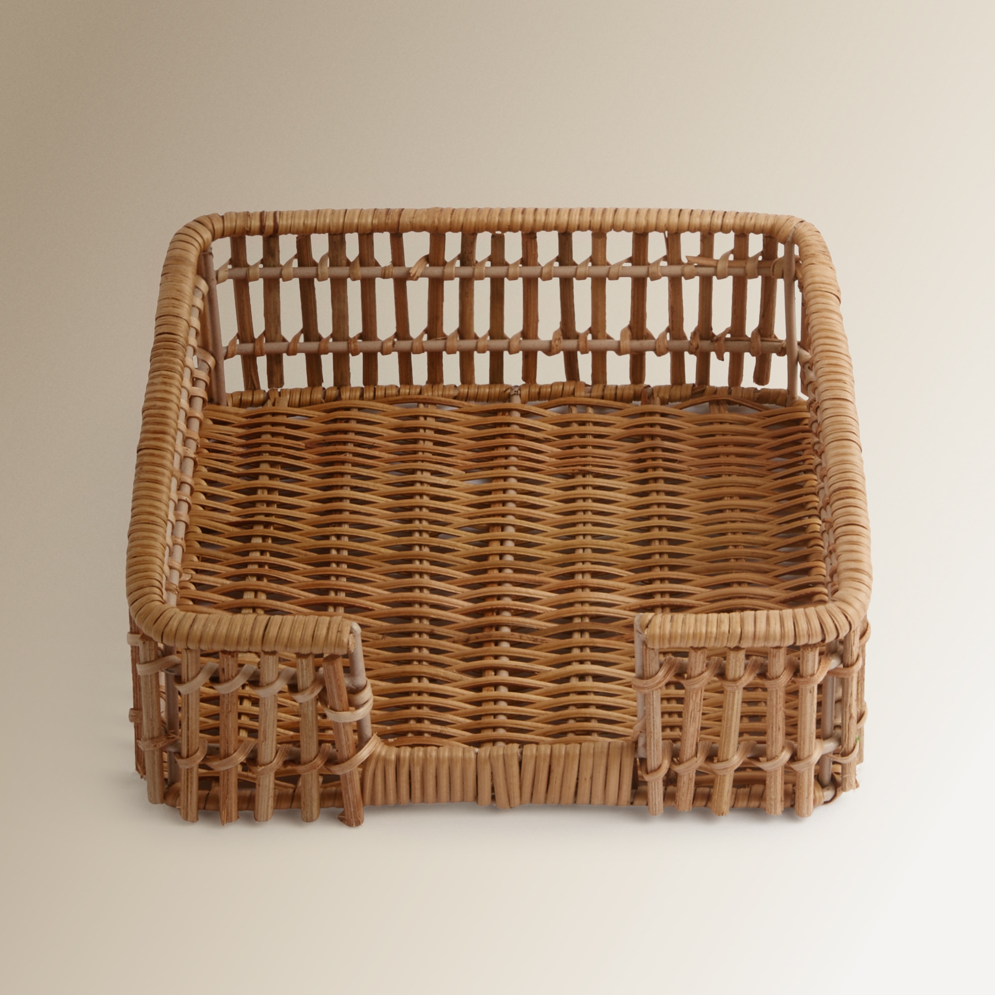 Porta-guardanapos de rotim Natural-1