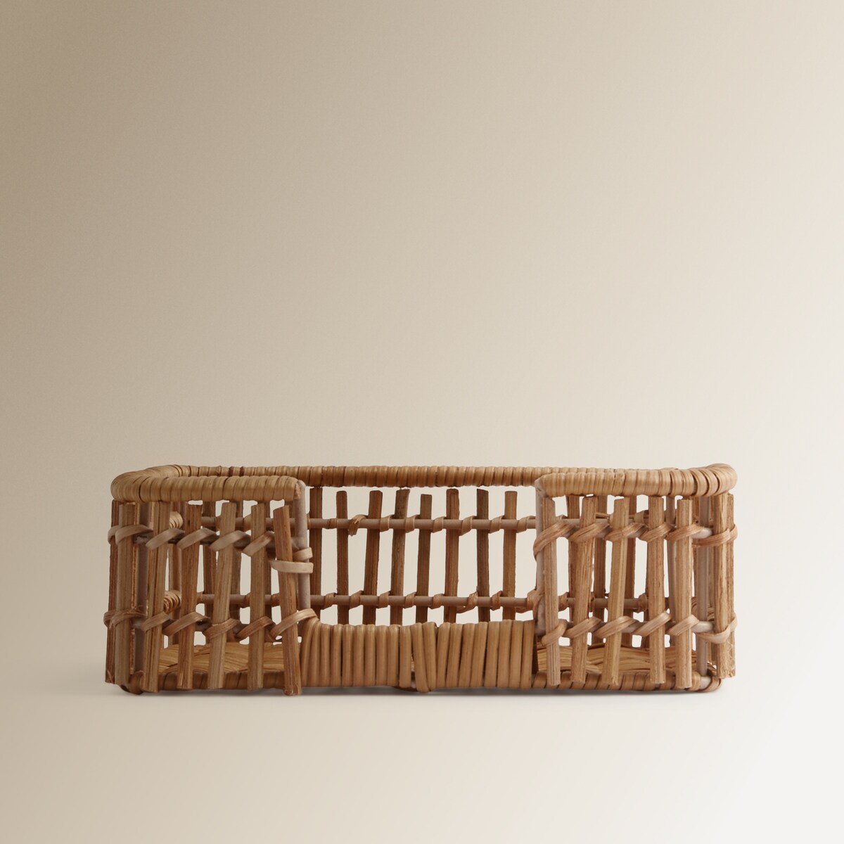 Porta-guardanapos de rotim Natural-2