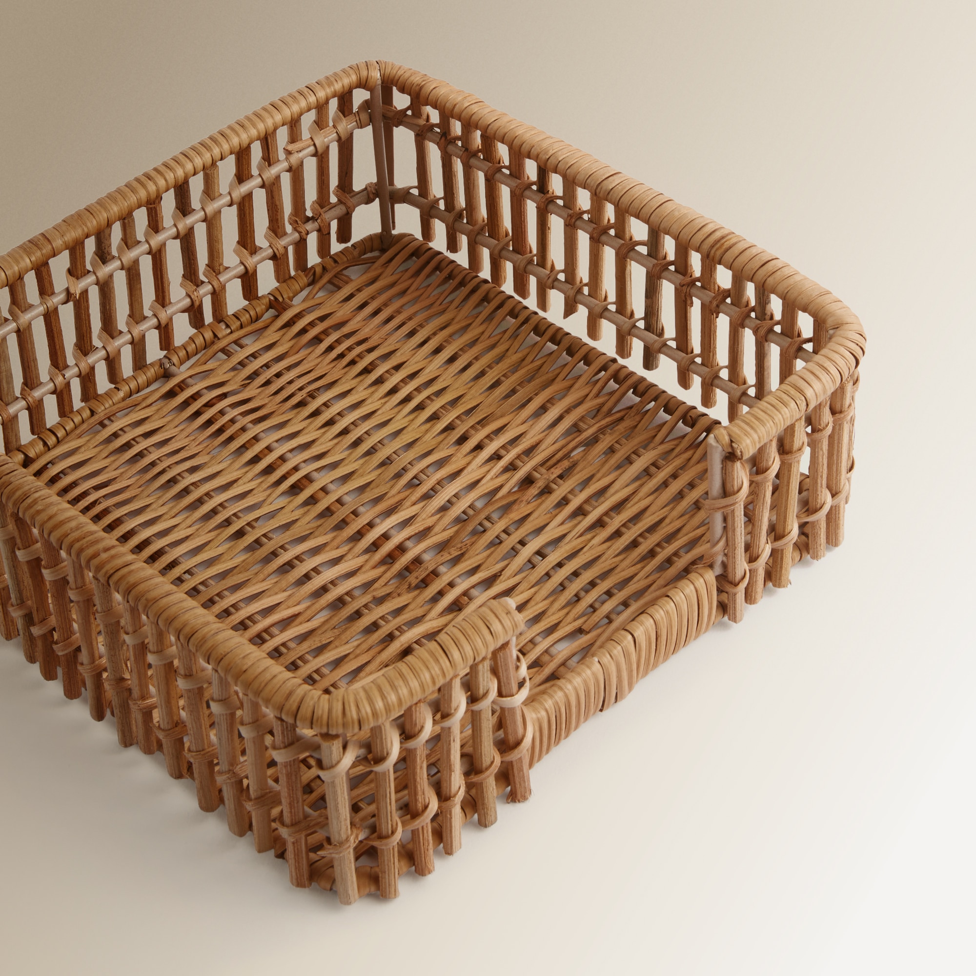 Porta-guardanapos de rotim Natural-3