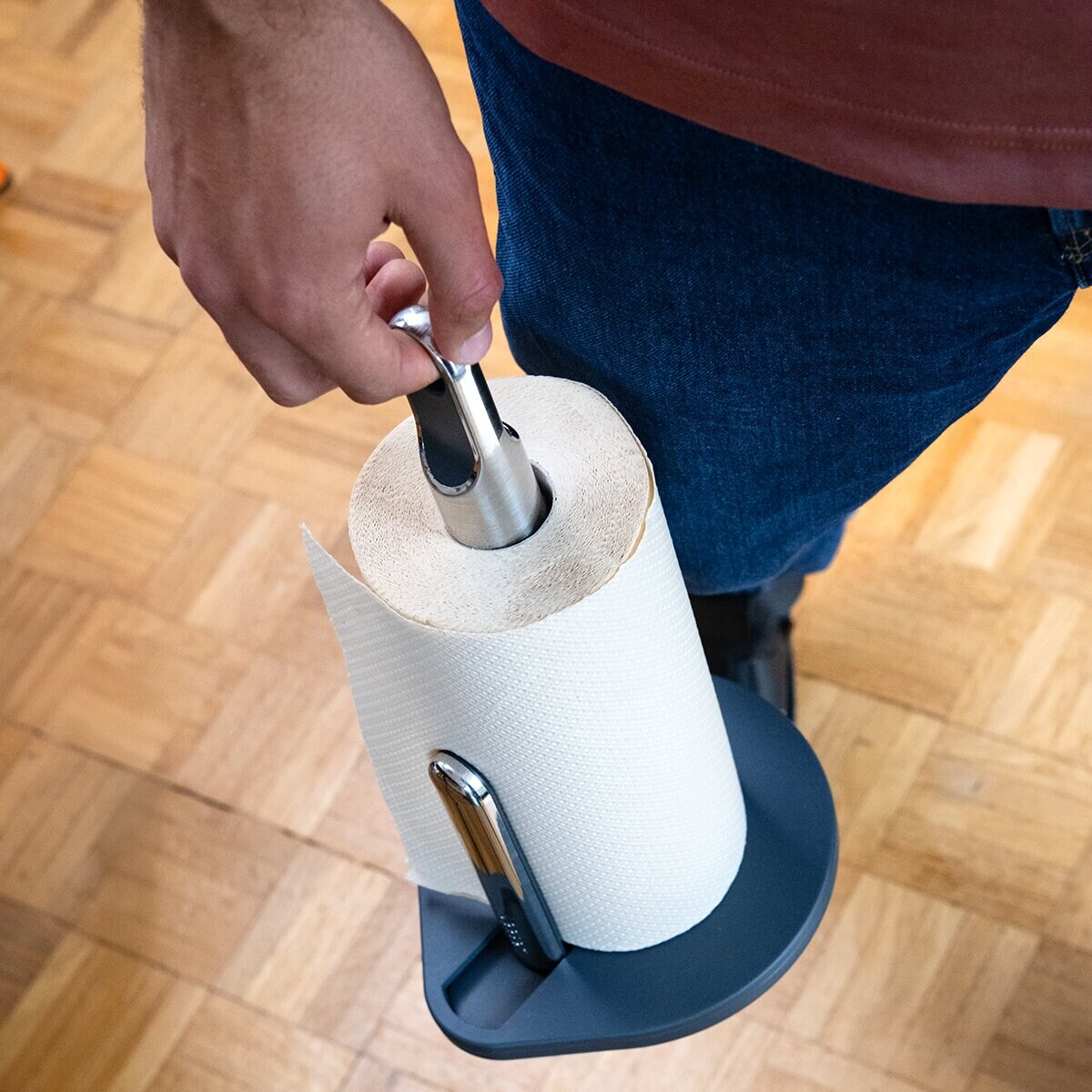 Porta-Rolos de Cozinha Rollgrip Preto-14