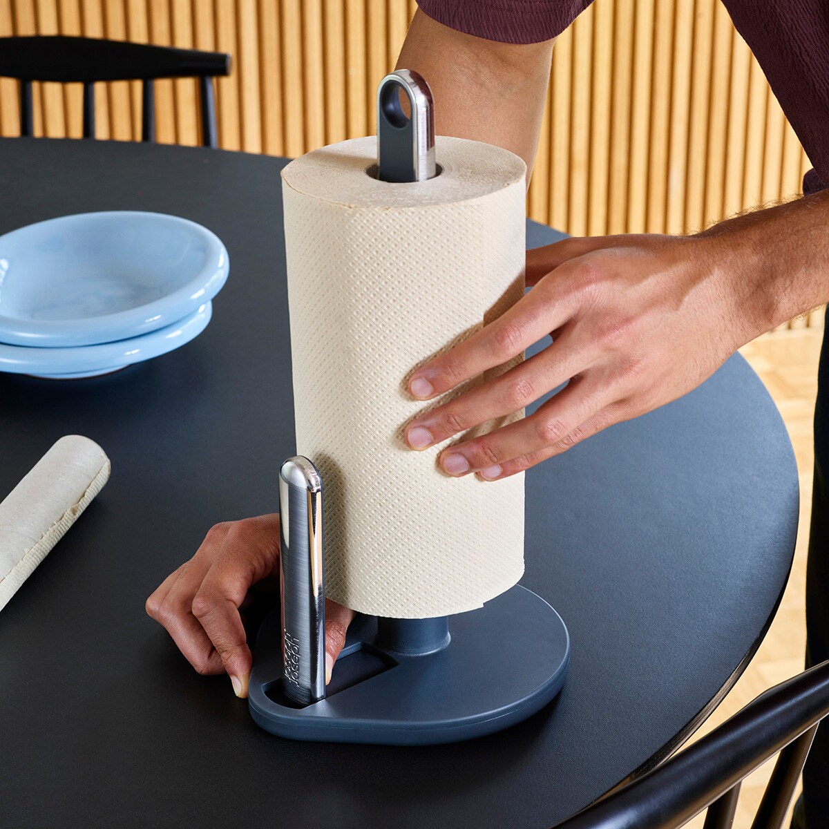 Porta-Rolos de Cozinha Rollgrip Preto-16