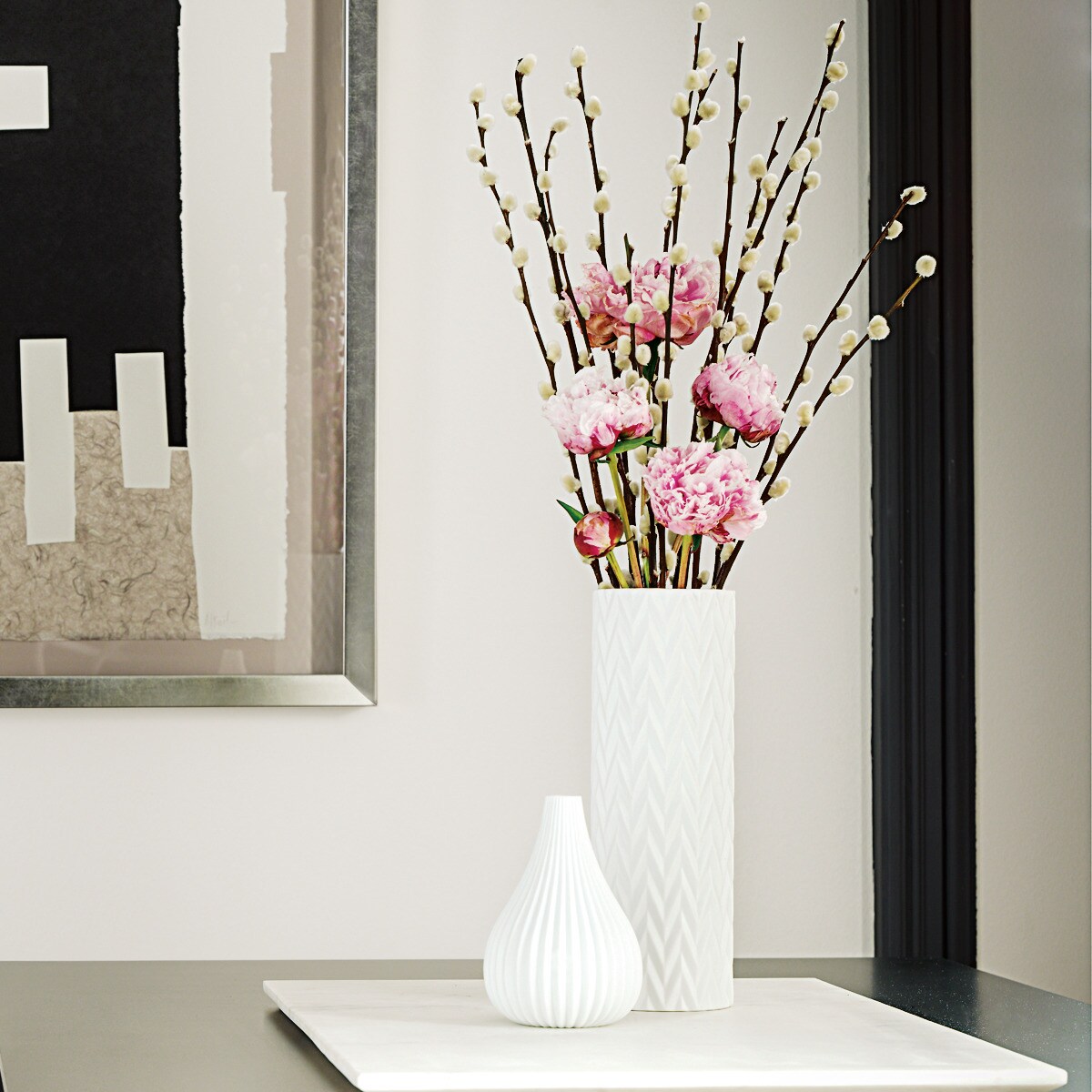 Tábua de cortar Mármore El Corte Inglés Branco-2