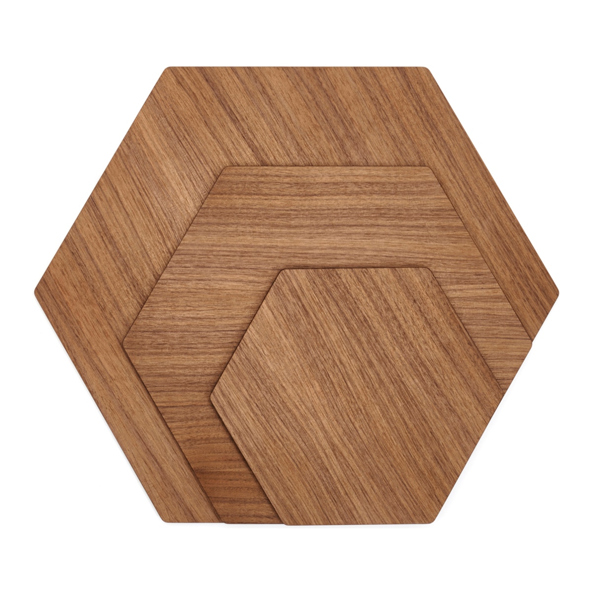 Tábua de cortar e servir Hexagonal Natural-2