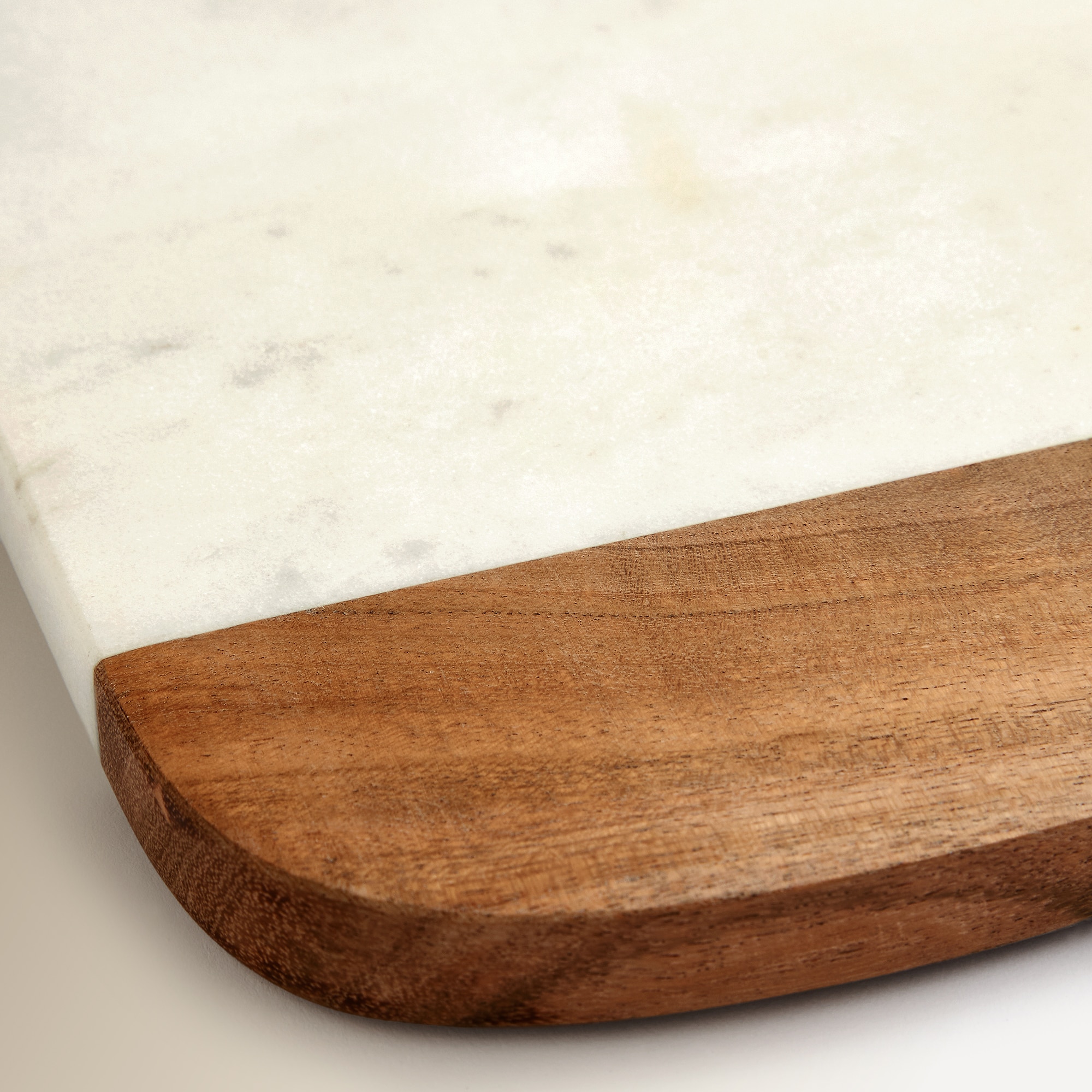 Tábua de Cortar em Mármore e Acácia Natural-3
