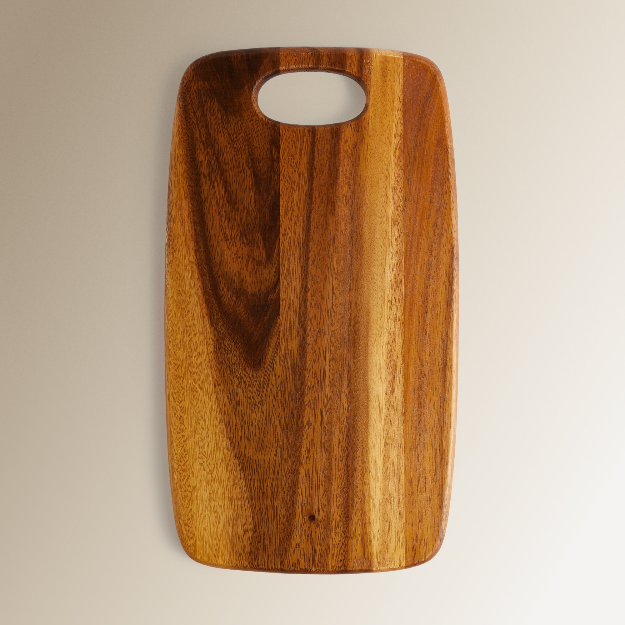 Tábua de Cortar Retangular de Madeira de Acácia Natural-1