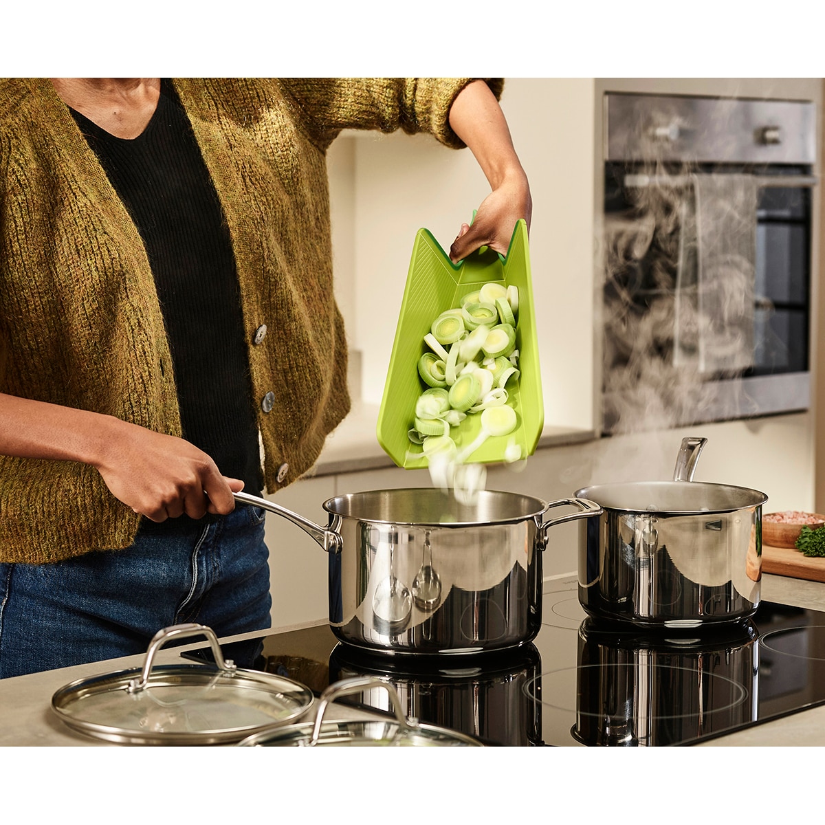 Tábua de Cortar Chop2 Pot Verde-11