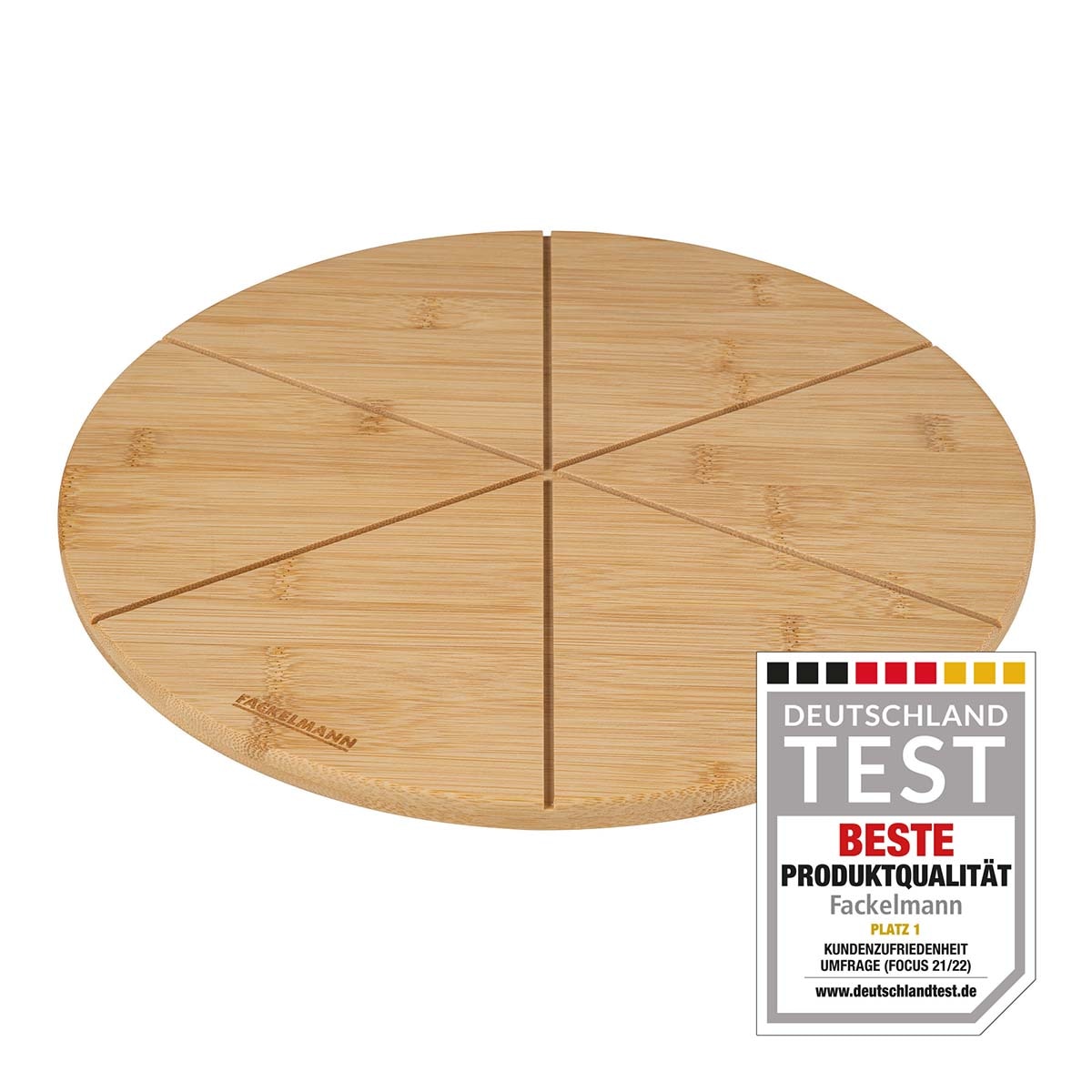 Tabla redonda para cortar pizza Fackelmann Natural-4