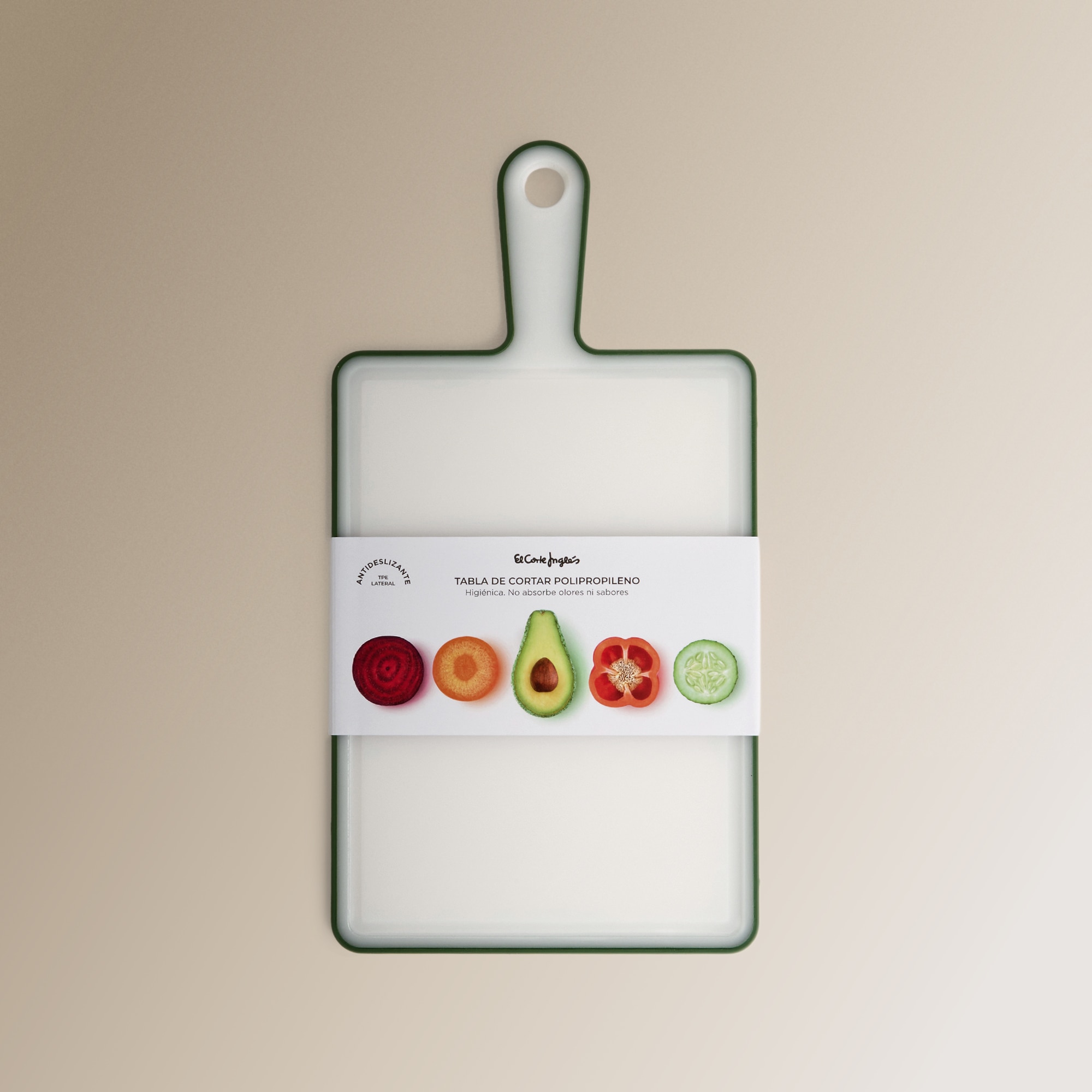 Tábua de Cortar Antideslizante com Cabo Verde-escuro-3