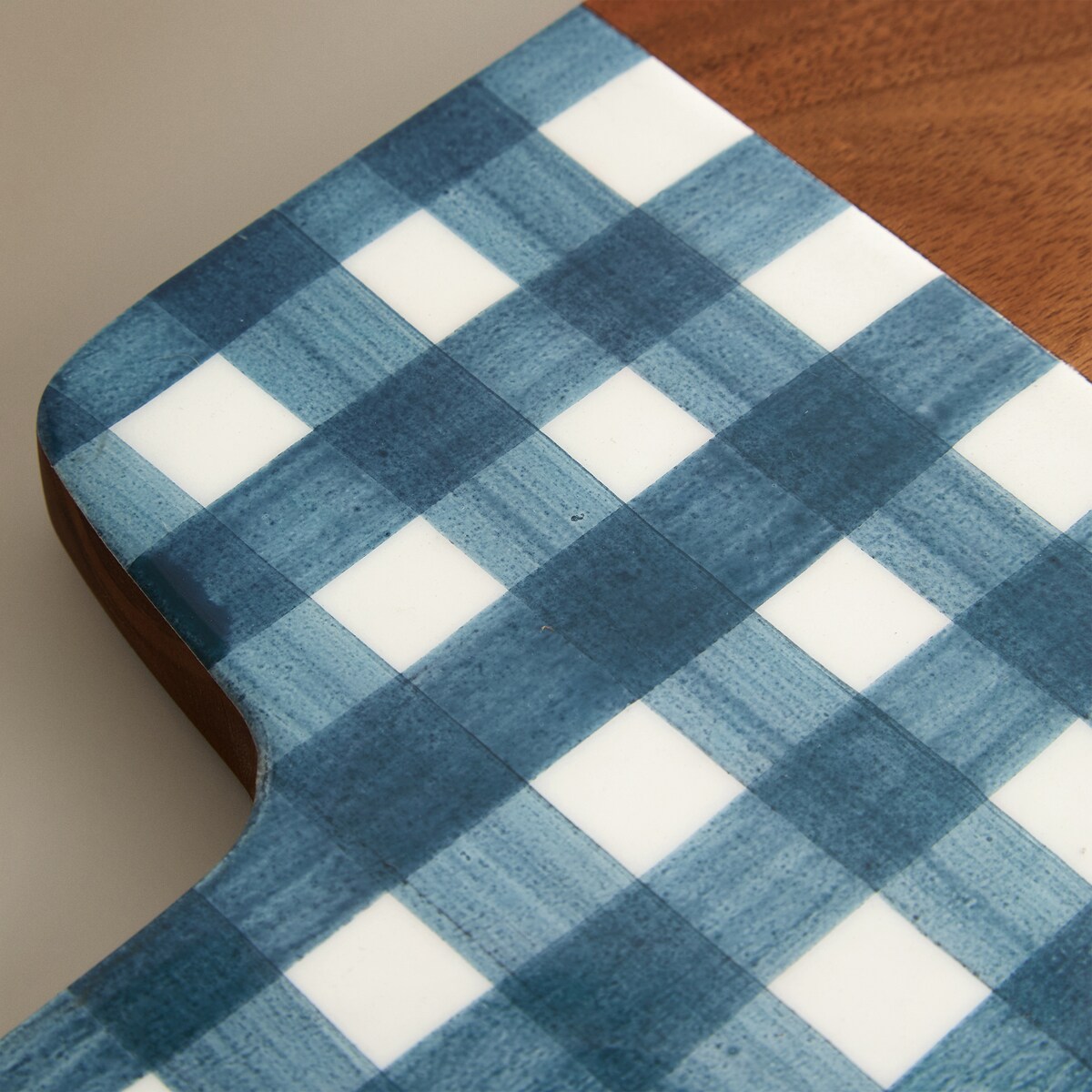 Tábua de Cortar Retangular Envernizada Farm Azul-2