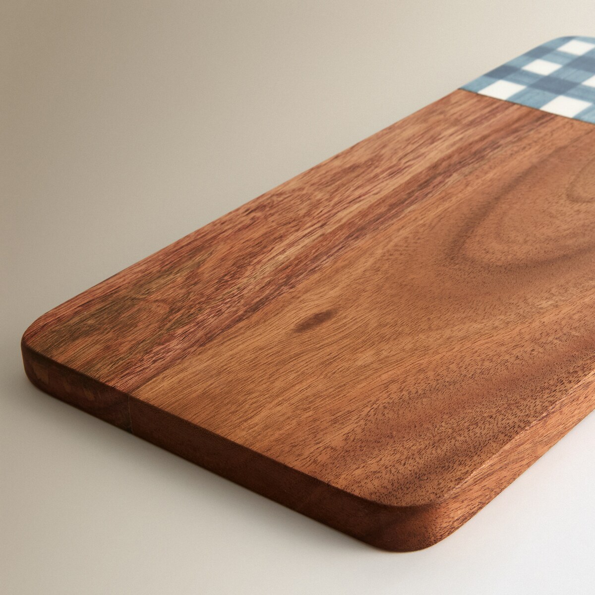 Tábua de Cortar Retangular Envernizada Farm Azul-3