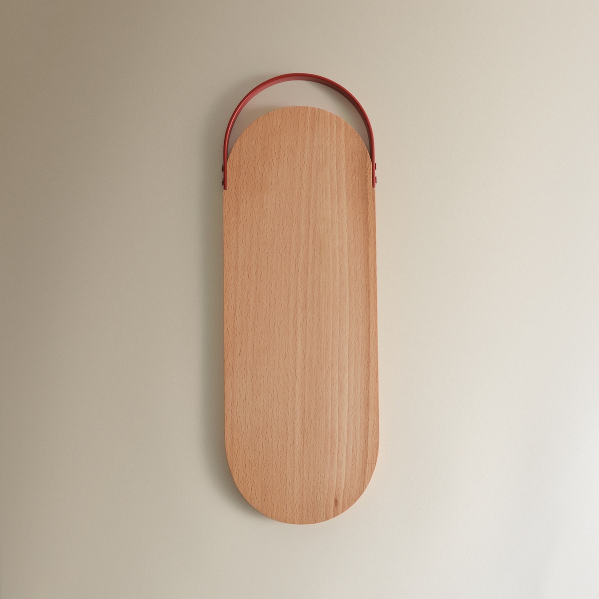 Tabla de cortar ovalada Colors Rojo-1