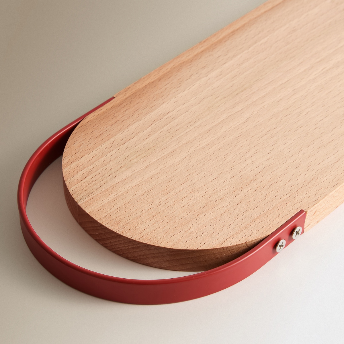 Tabla de cortar ovalada Colors Rojo-2