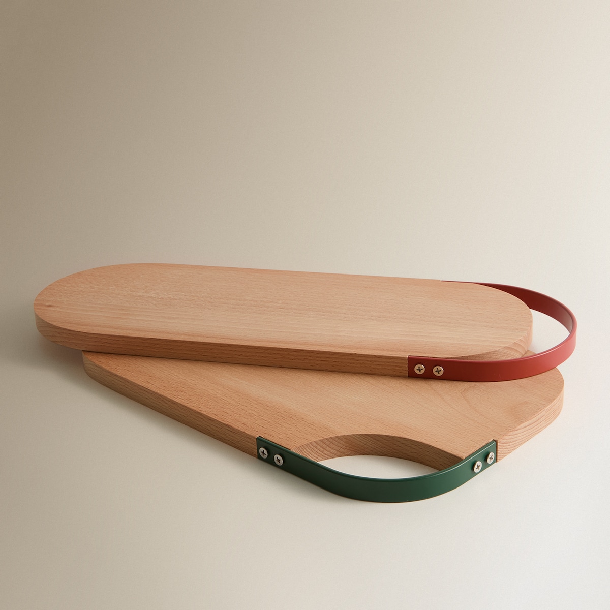 Tabla de cortar ovalada Colors Rojo-3