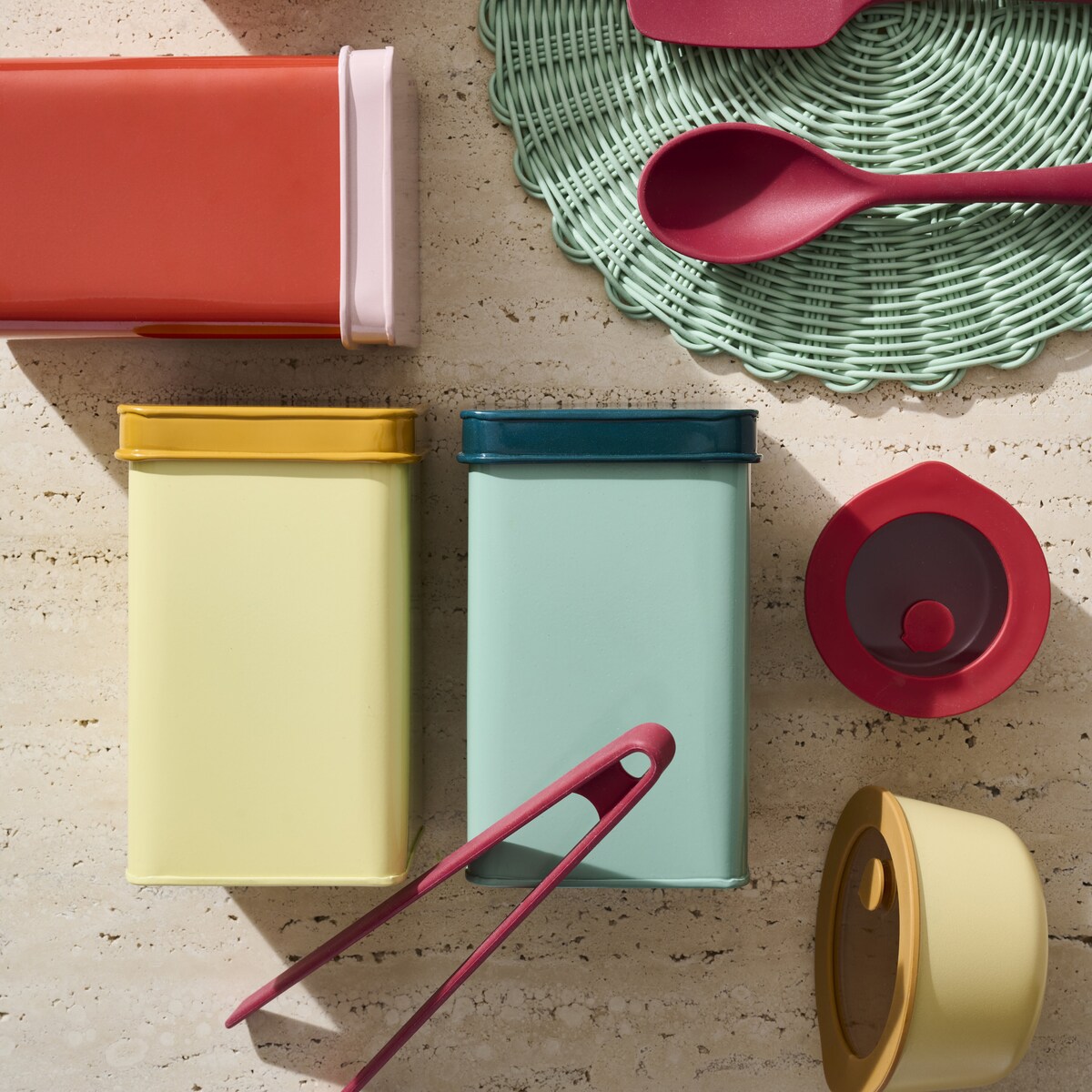 Tábua de Cortar Oval Colors Vermelho-4