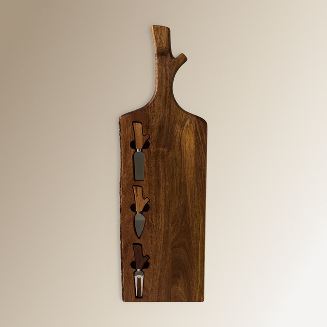 Tabla de cortar con 3 utensilios para queso Navidad