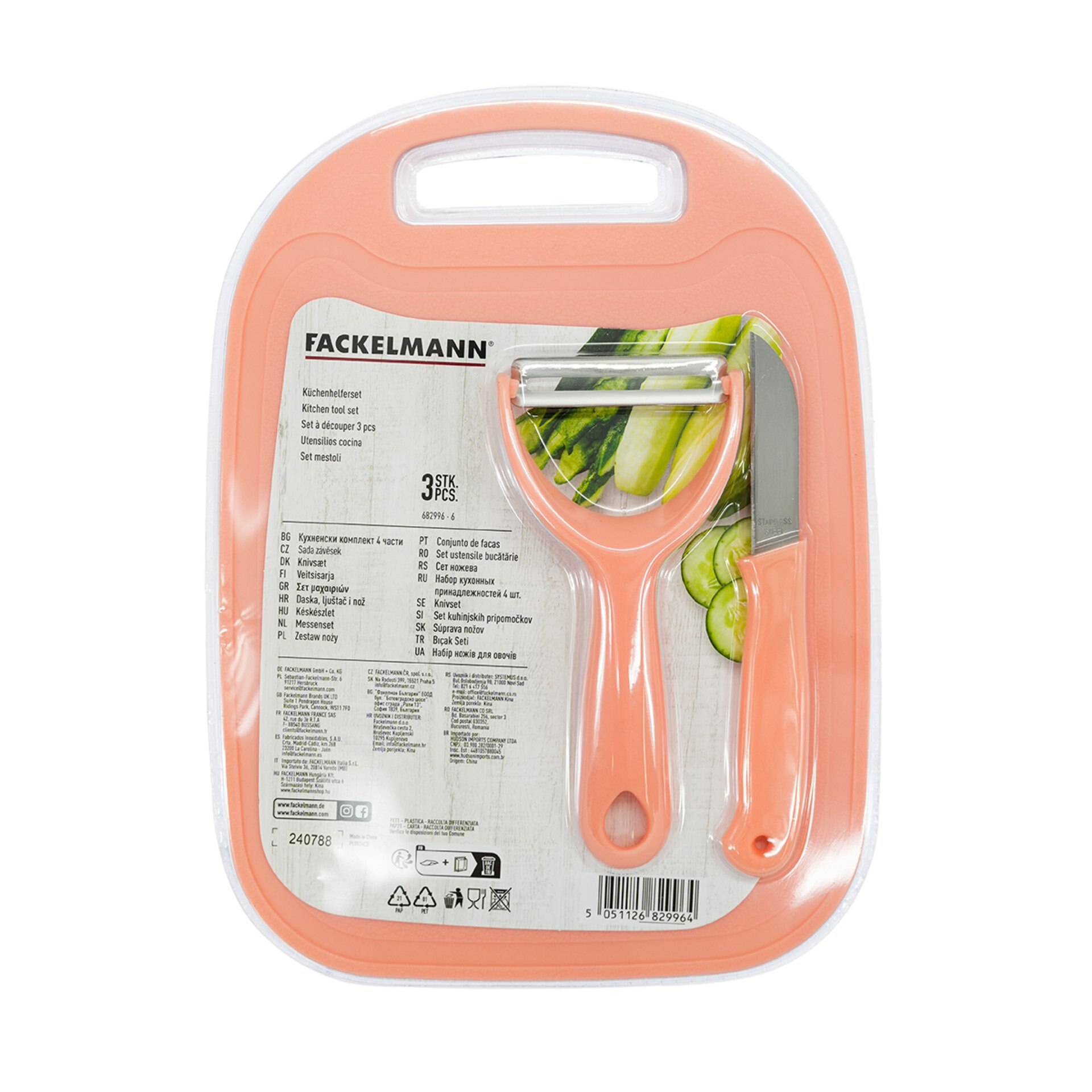 Juego de 3 piezas Summerparty Fackelmann Naranja claro-3