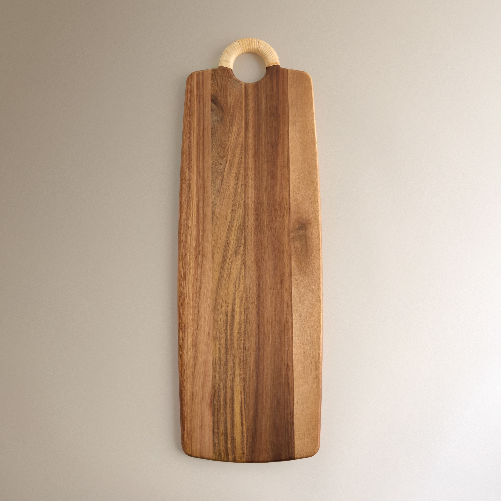 Tábua de Cortar de Rattan Acácia Natural-1