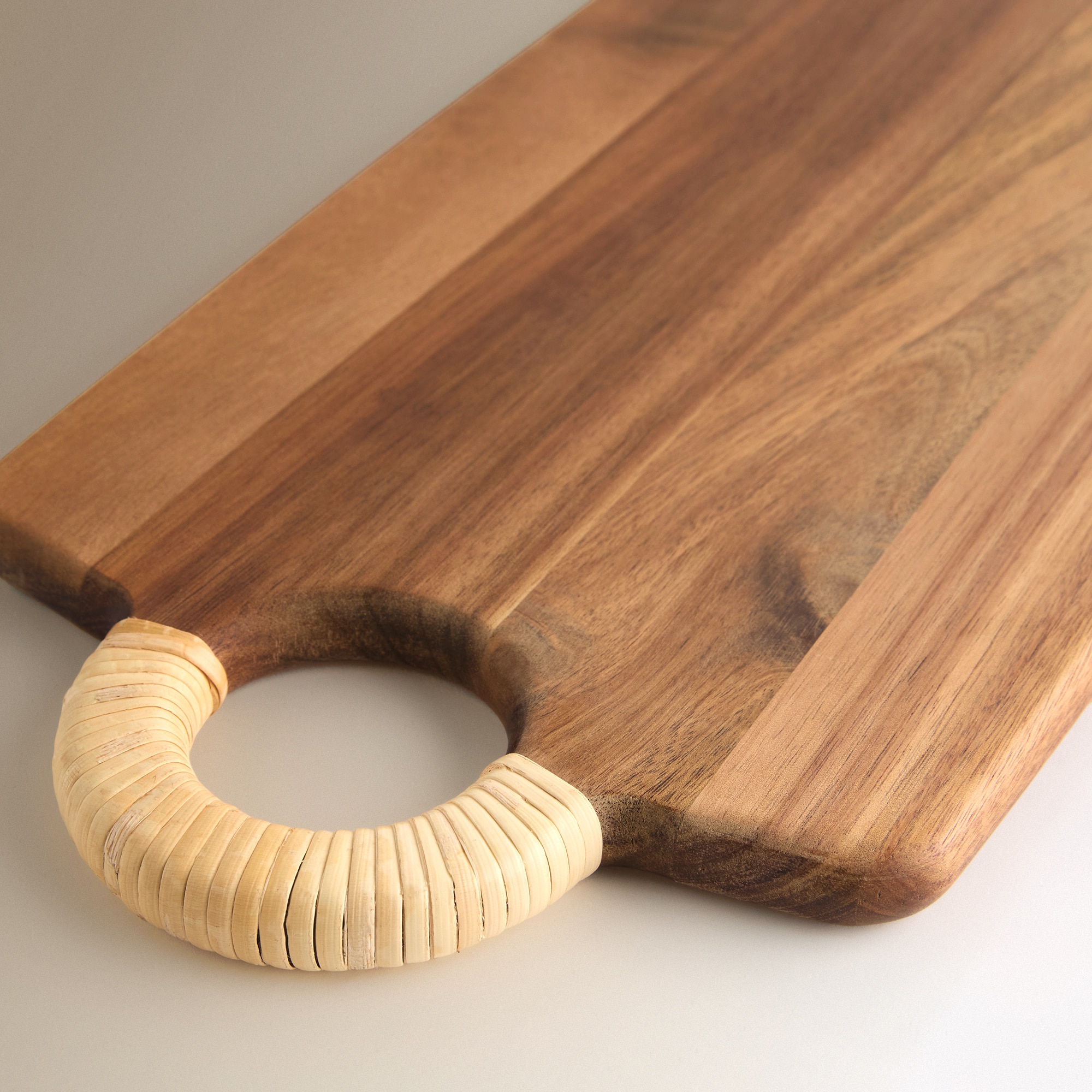 Tábua de Cortar de Rattan Acácia Natural-2