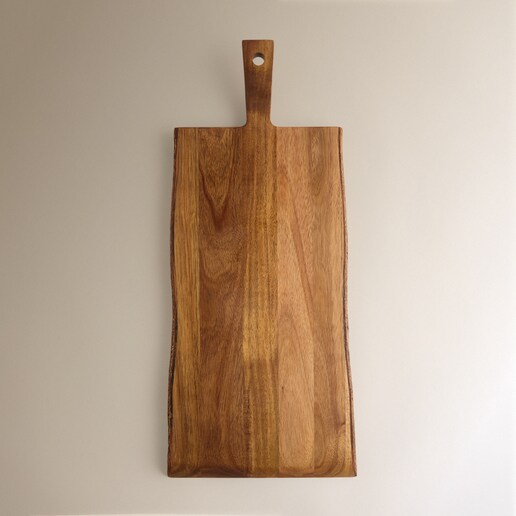 Tabla de cortar con mango Acacia