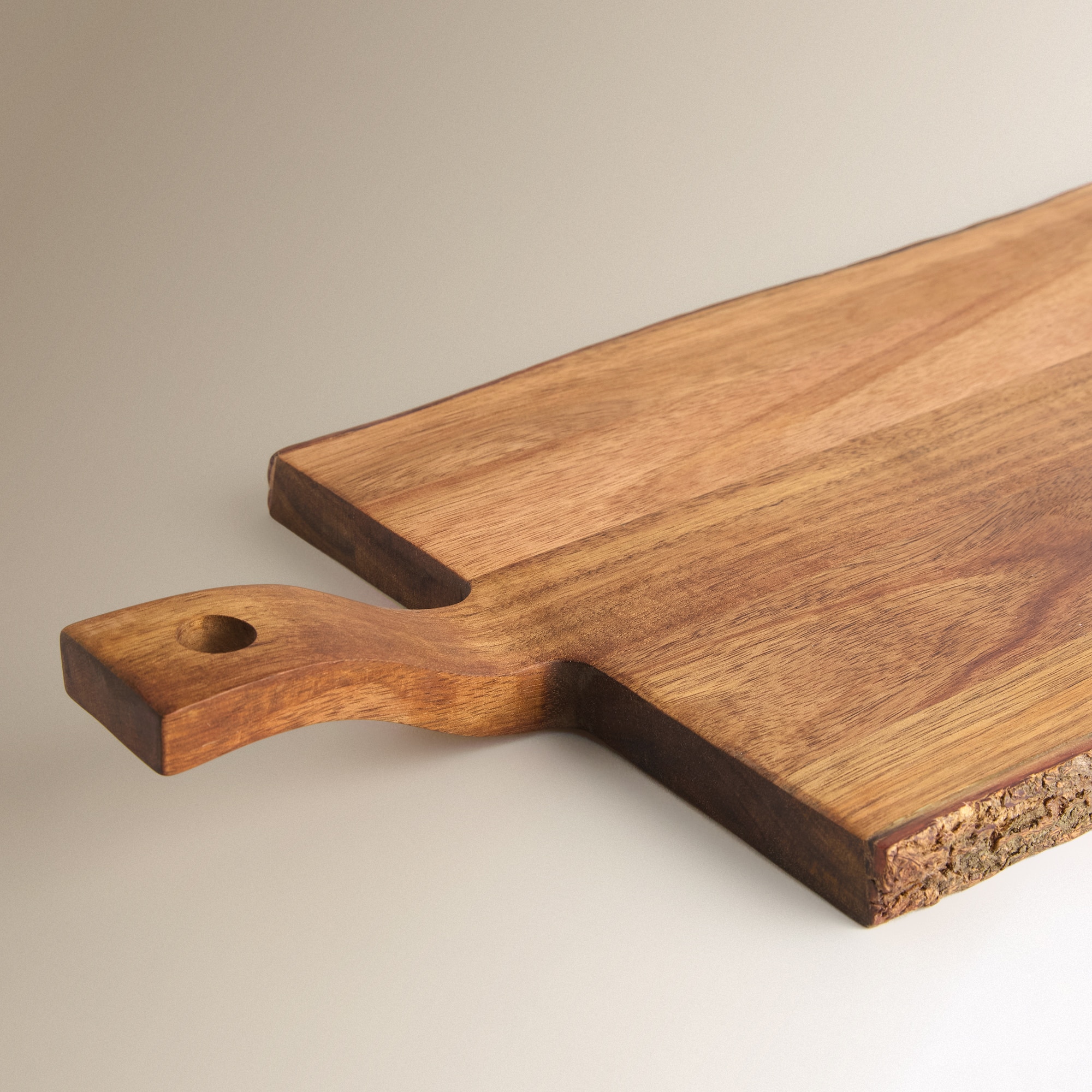 Tábua de Cortar com Cabo Acácia Natural-2