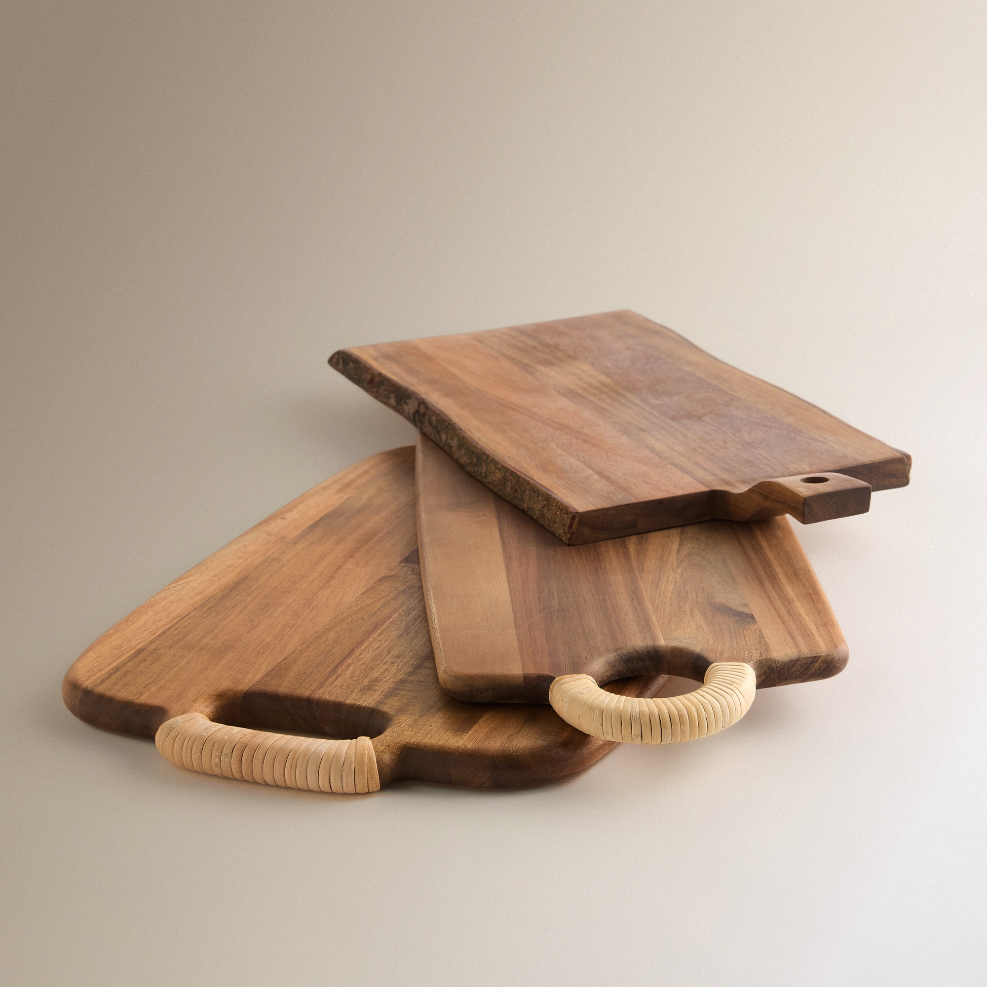 Tábua de Cortar com Cabo Acácia Natural-4