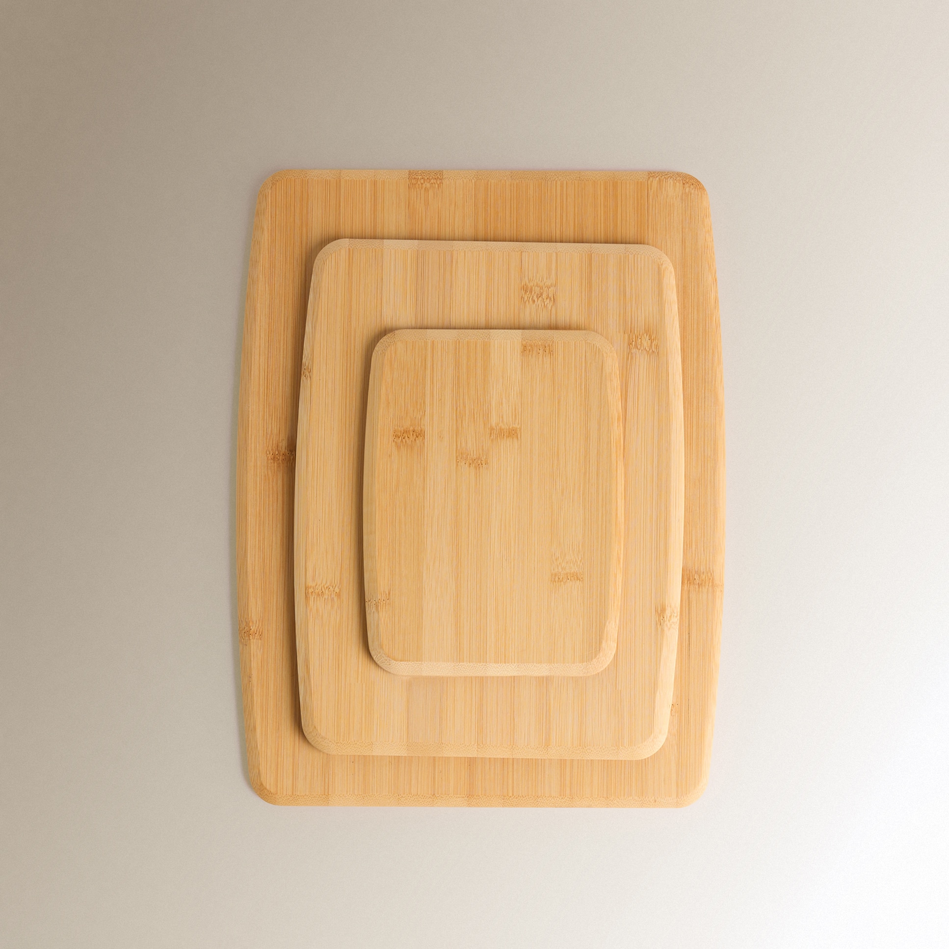 Imagem 0 de Conjunto de 3 Tábuas de Cortar Bambu
