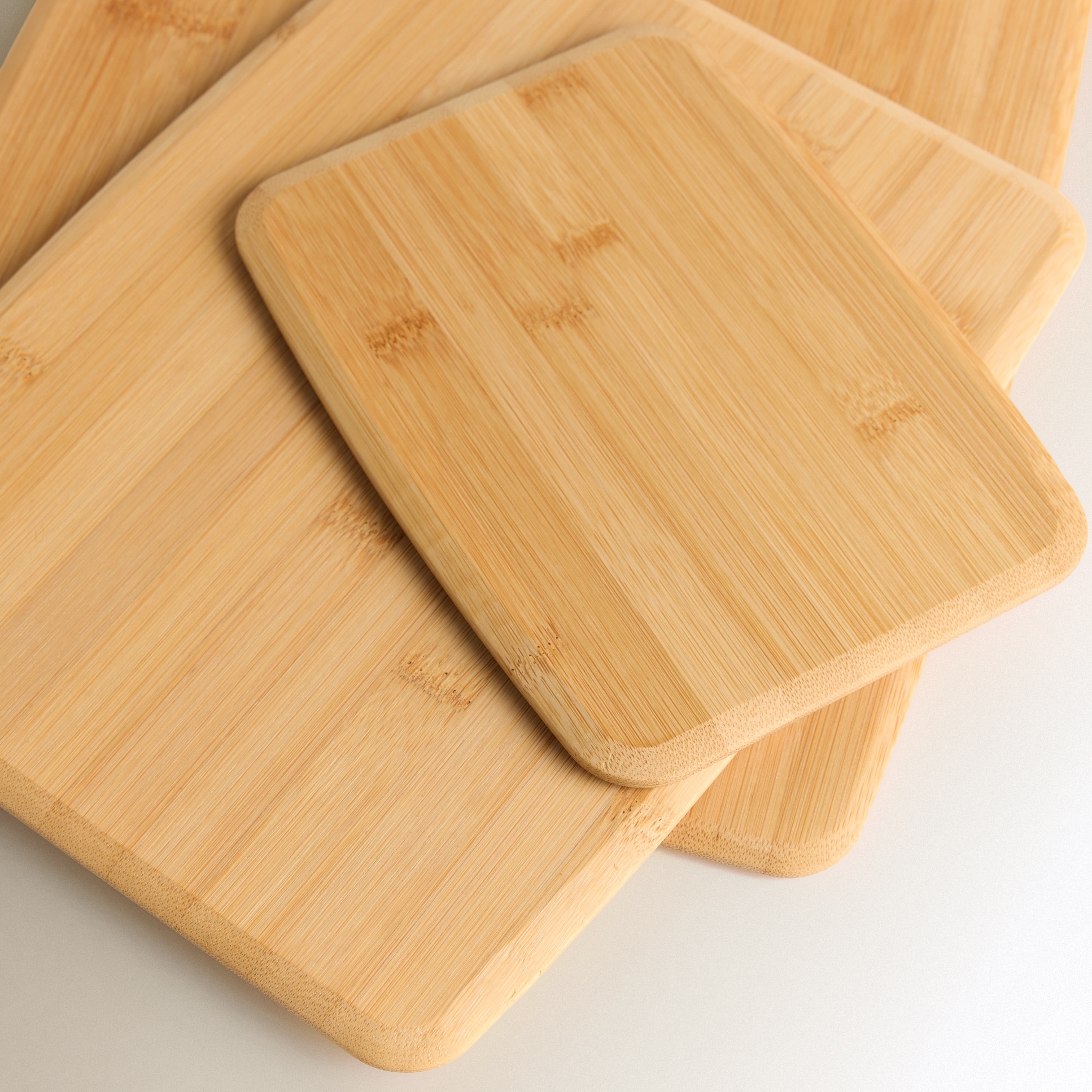 Conjunto de 3 Tábuas de Cortar Bambu Natural-4