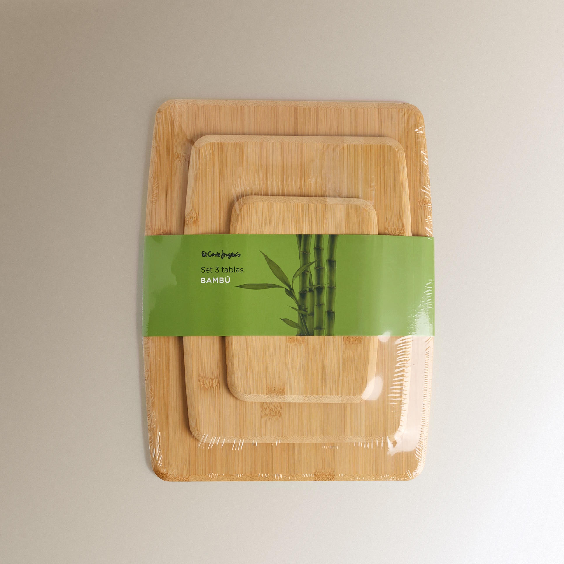 Conjunto de 3 Tábuas de Cortar Bambu Natural-5