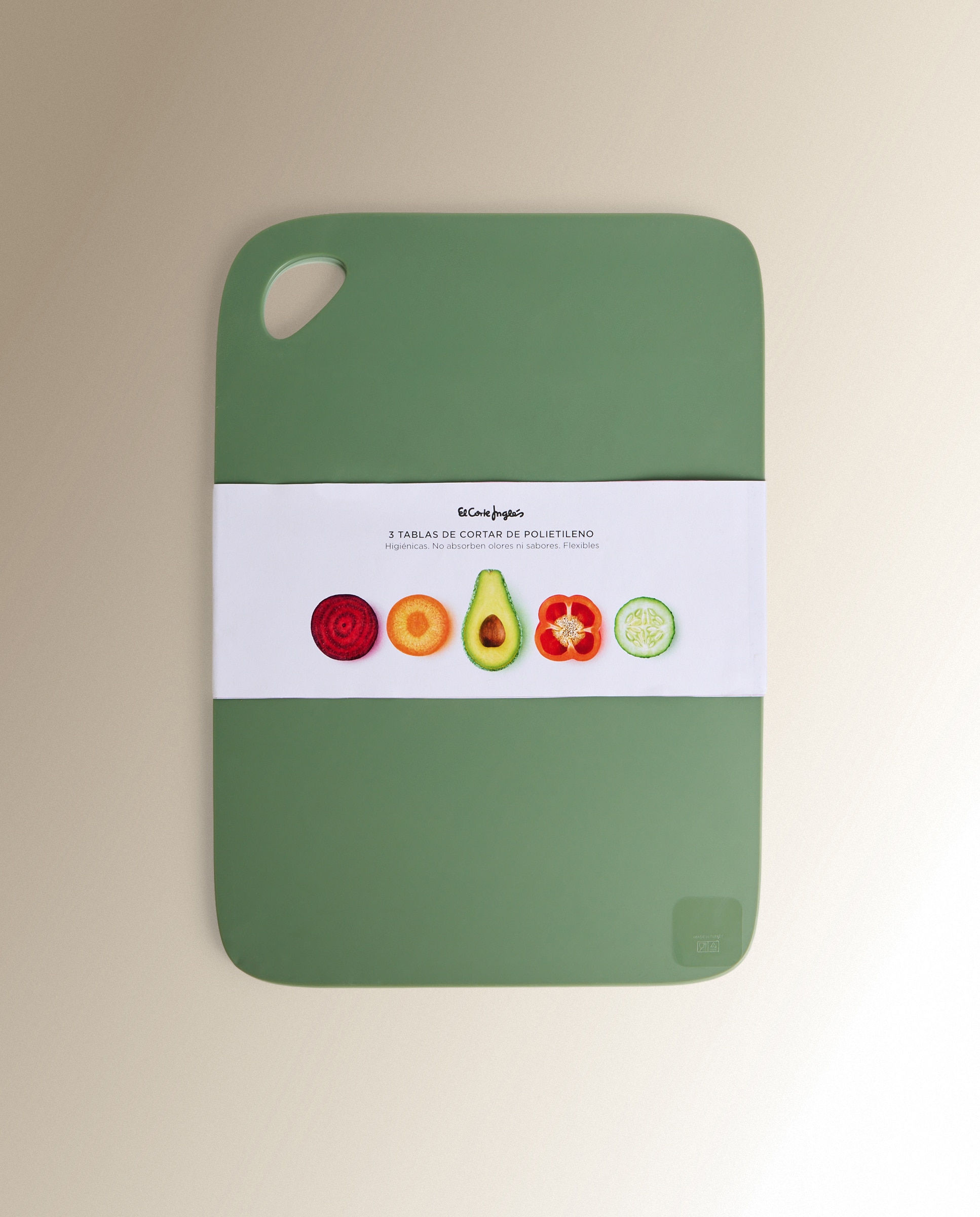Set de 3 tablas de cortar flexibles - Verde Verde-6