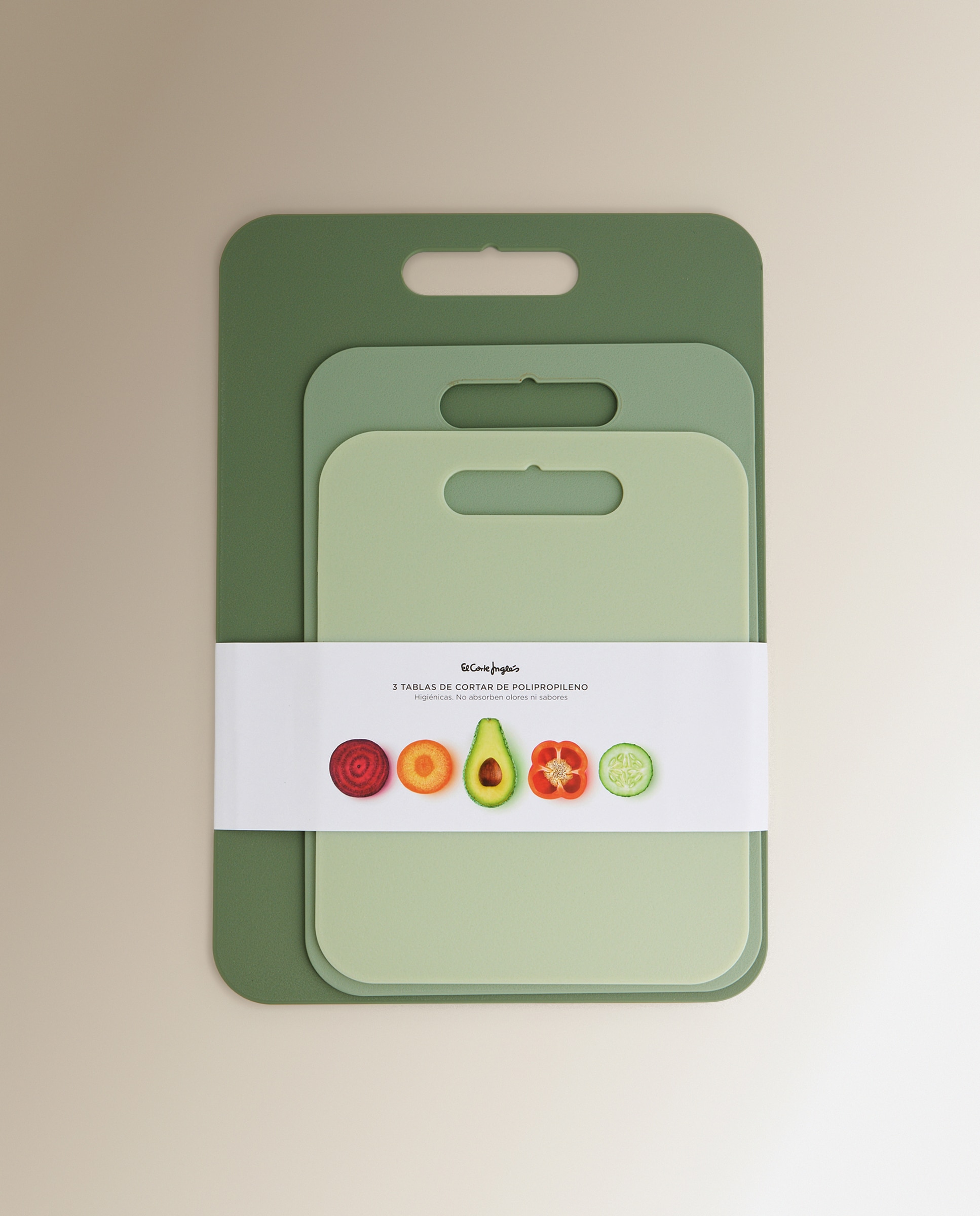 Set de 3 tablas de cortar - Verde Verde-6
