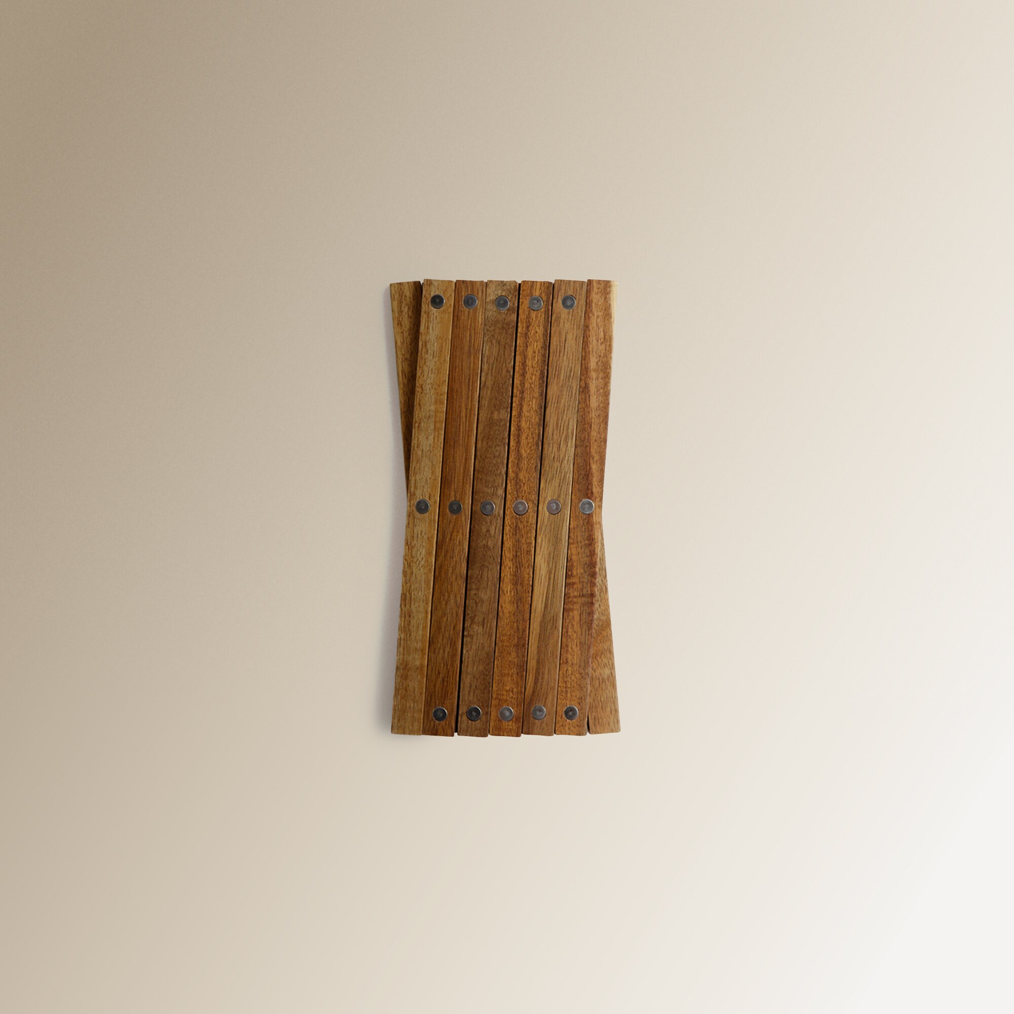 Salvamantel extensible de madera de acacia El Corte Inglés - Natural Natural-2
