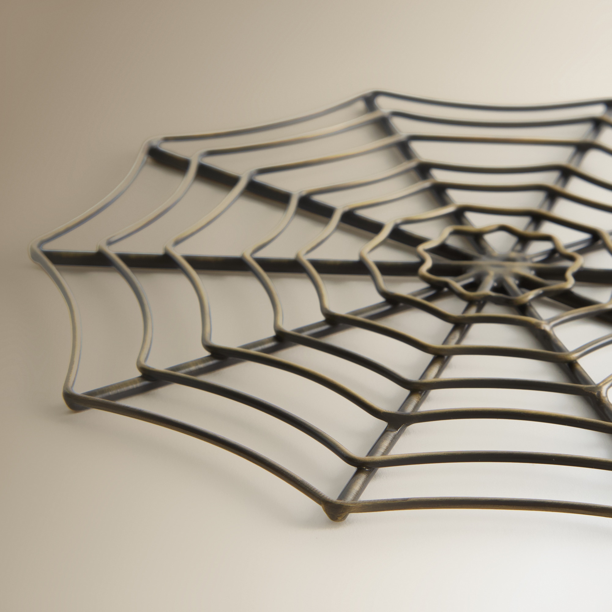 Base Aranha Halloween Dourado-2