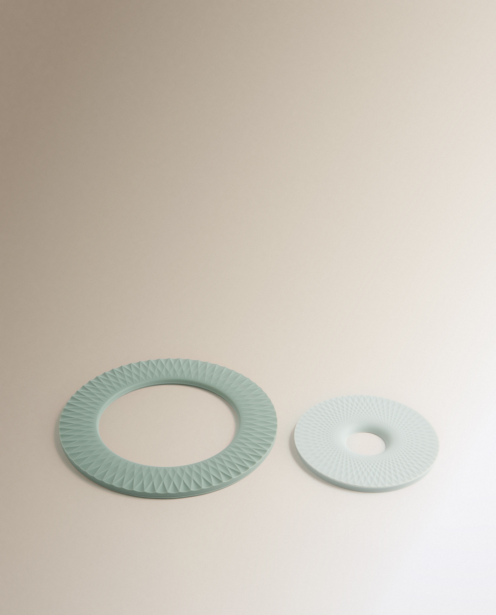 Conjunto de 2 bases duplas de silicone Multicolor-3