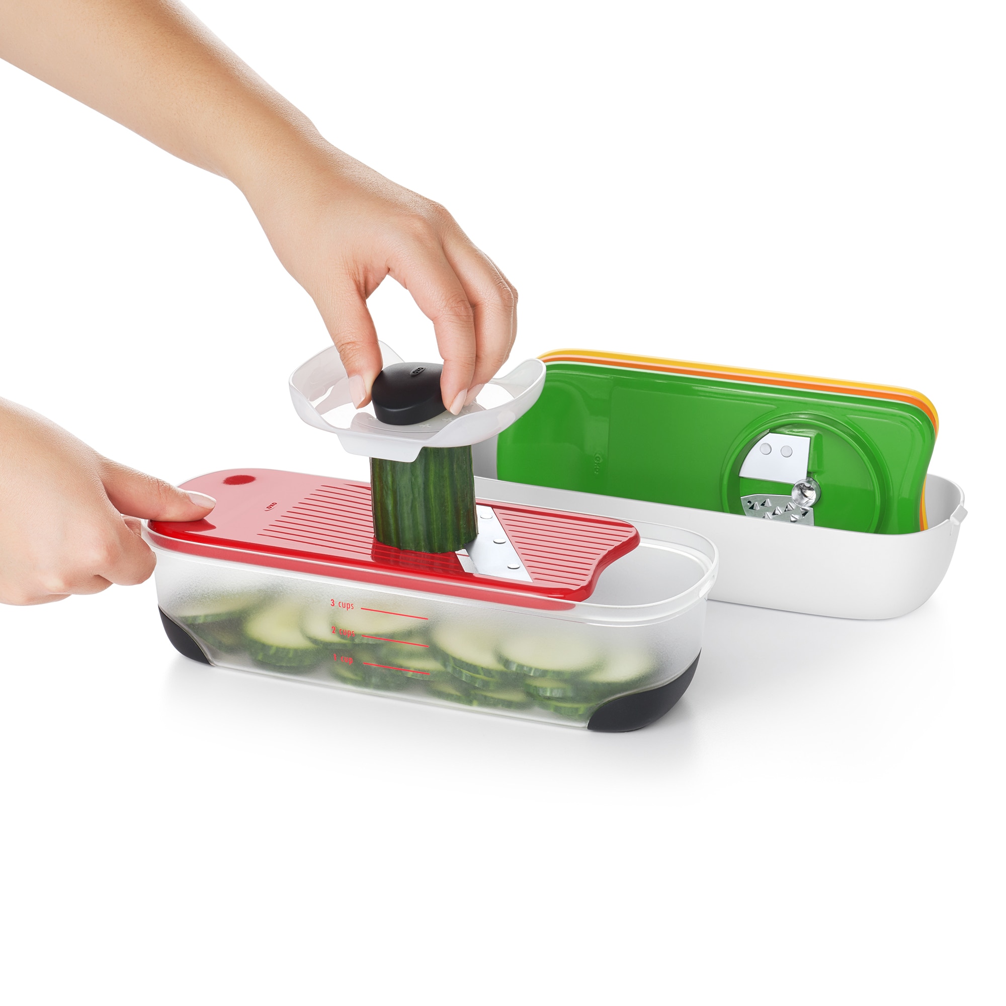 Conjunto de ralador com Recipiente Good Grips Multicolor-9