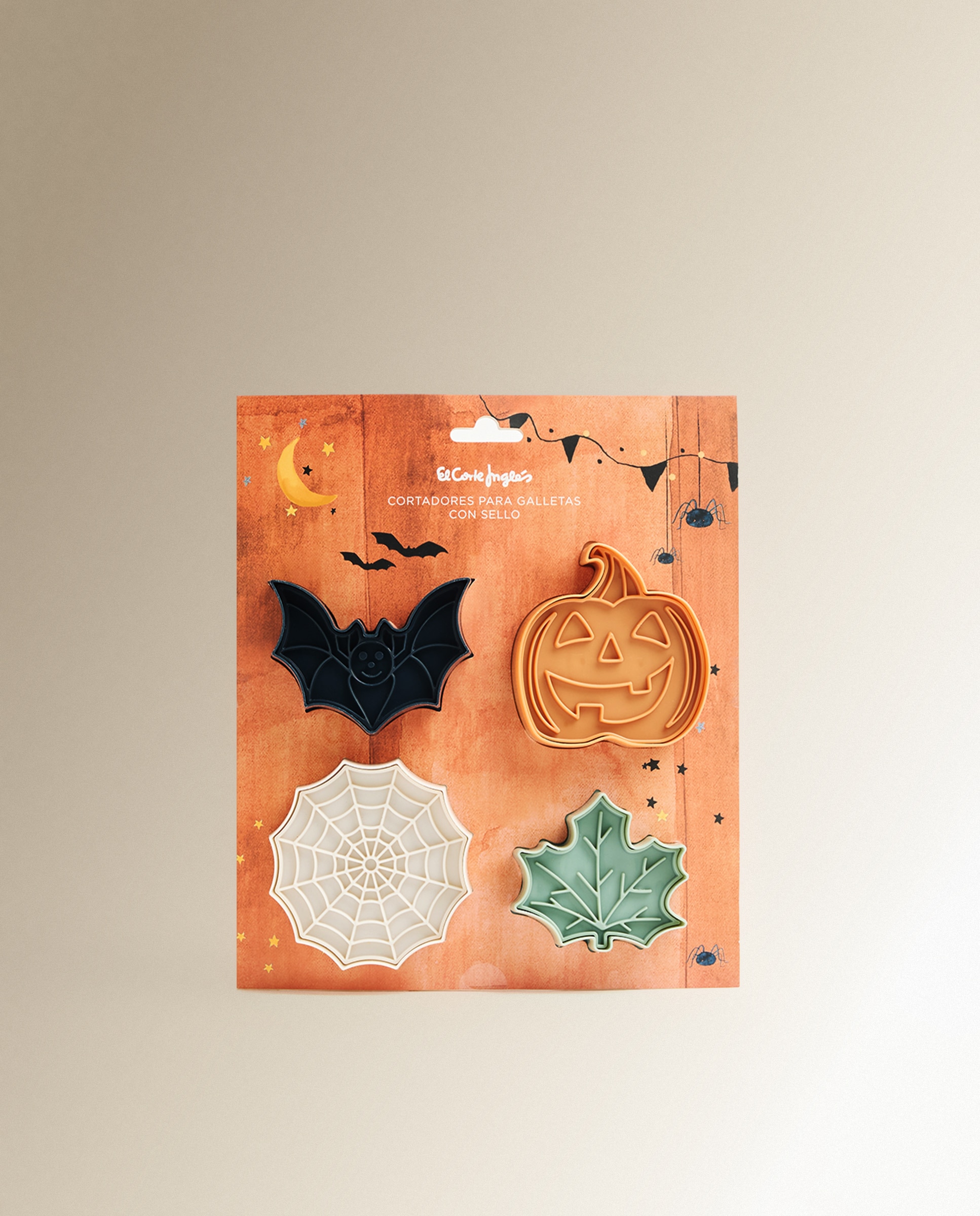 Conjunto de 4 Cortadores Halloween Multicolor-3