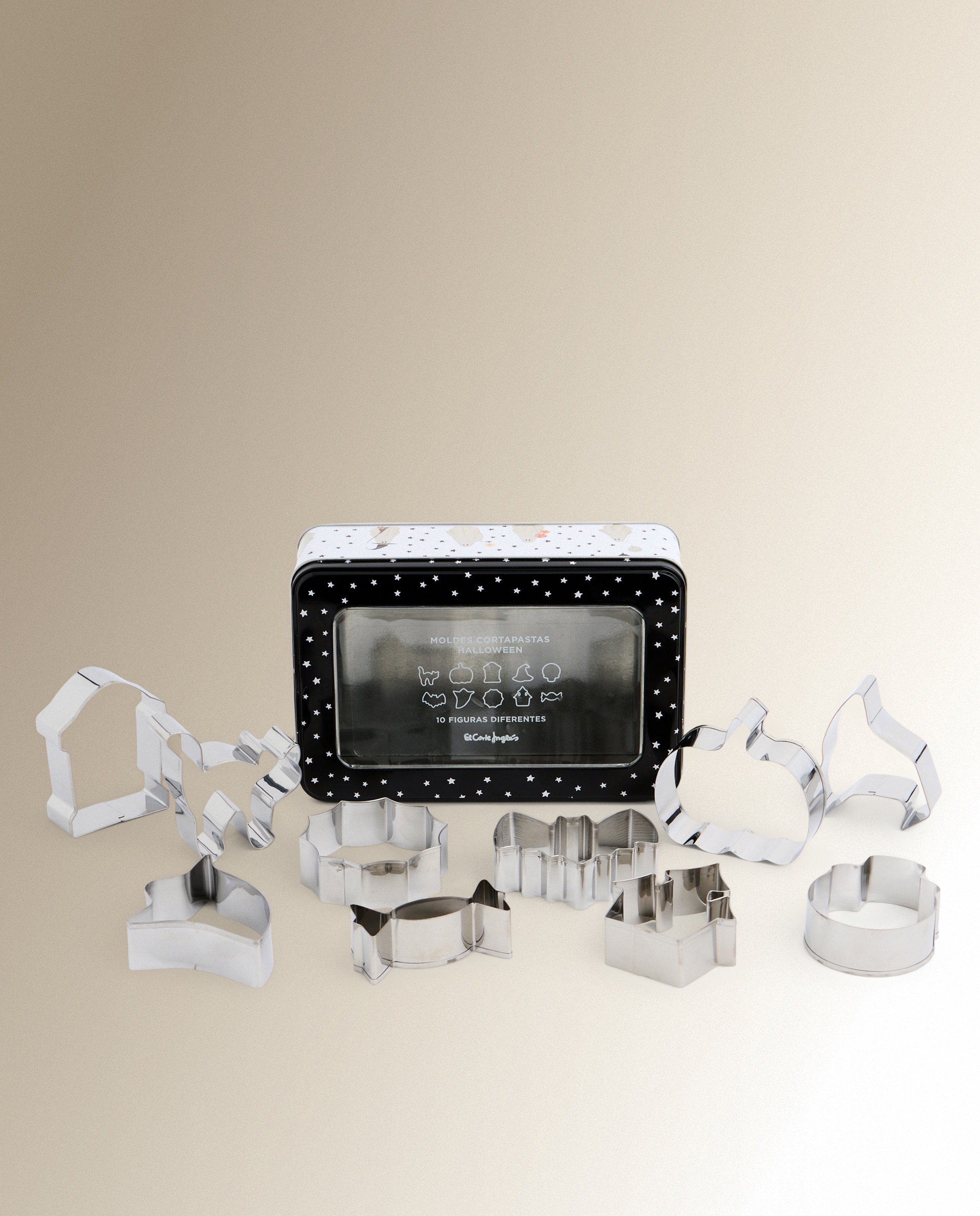 Imagen 0 de Set de 10 cortadores con caja Halloween Multicolor