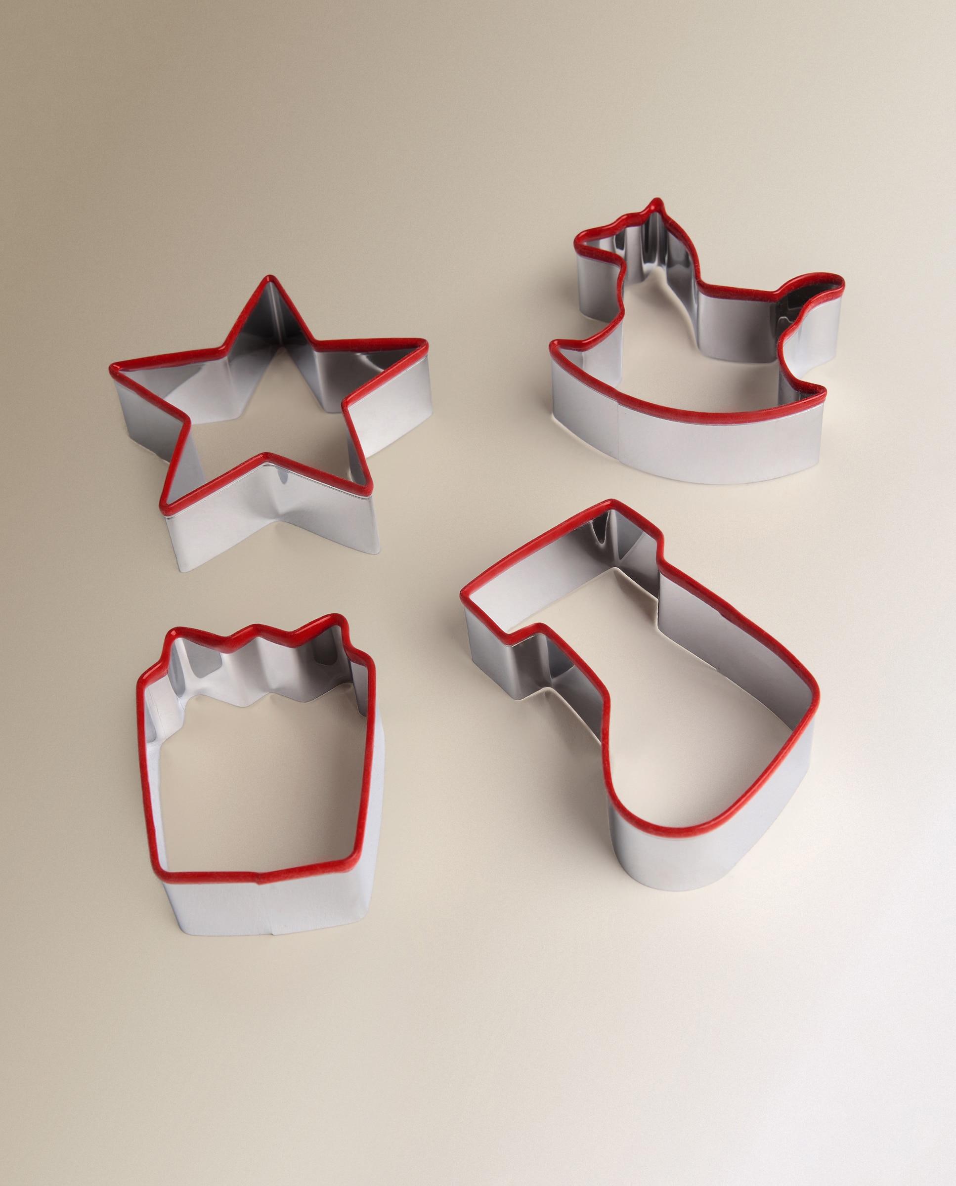 Conjunto de 4 Cortadores em Saco Mini Xmas Natal Multicolor-2