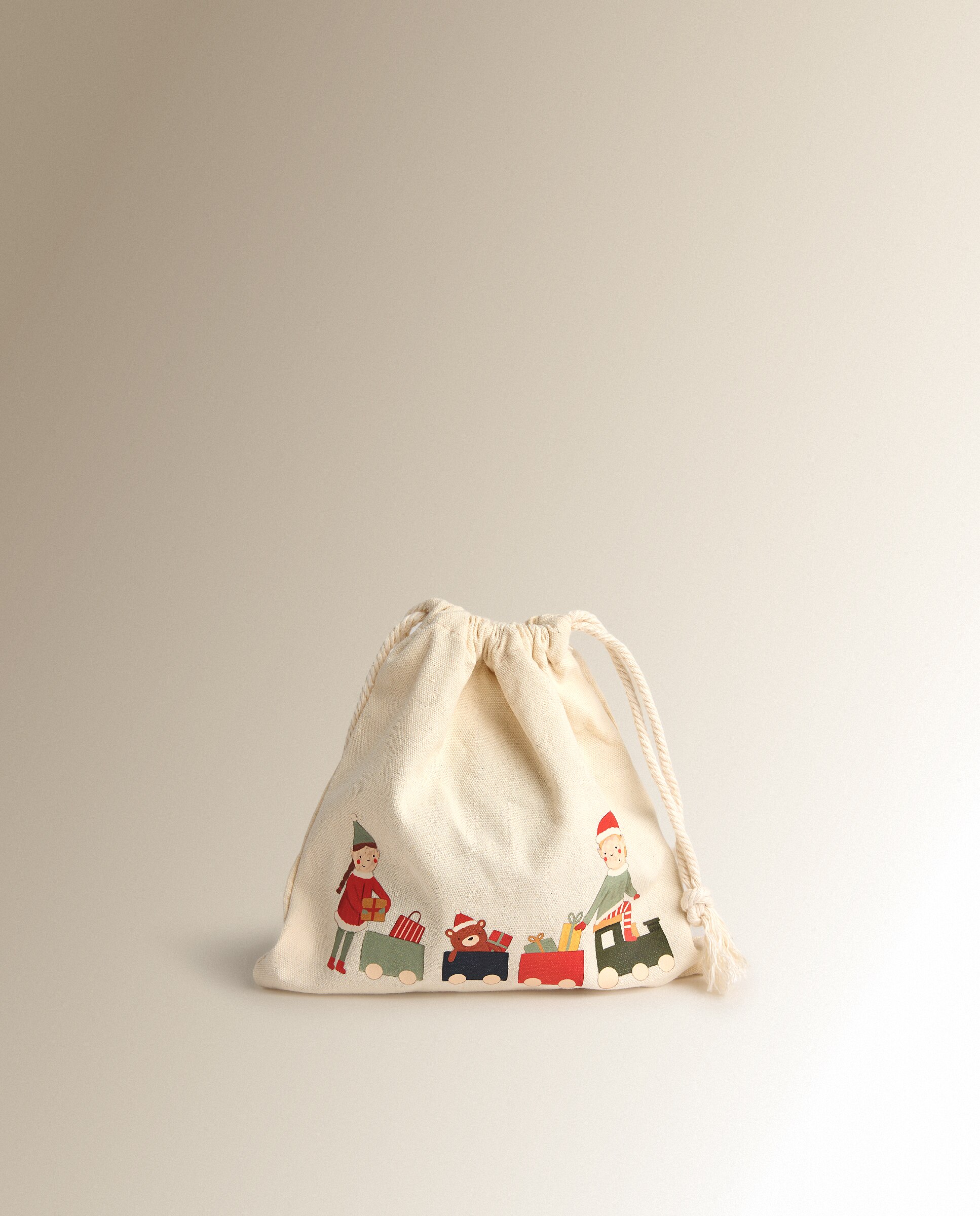 Conjunto de 4 Cortadores em Saco Mini Xmas Natal Multicolor-4