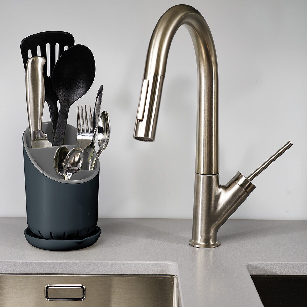 Escorredor de talheres Dock Joseph Joseph Cinzento-2