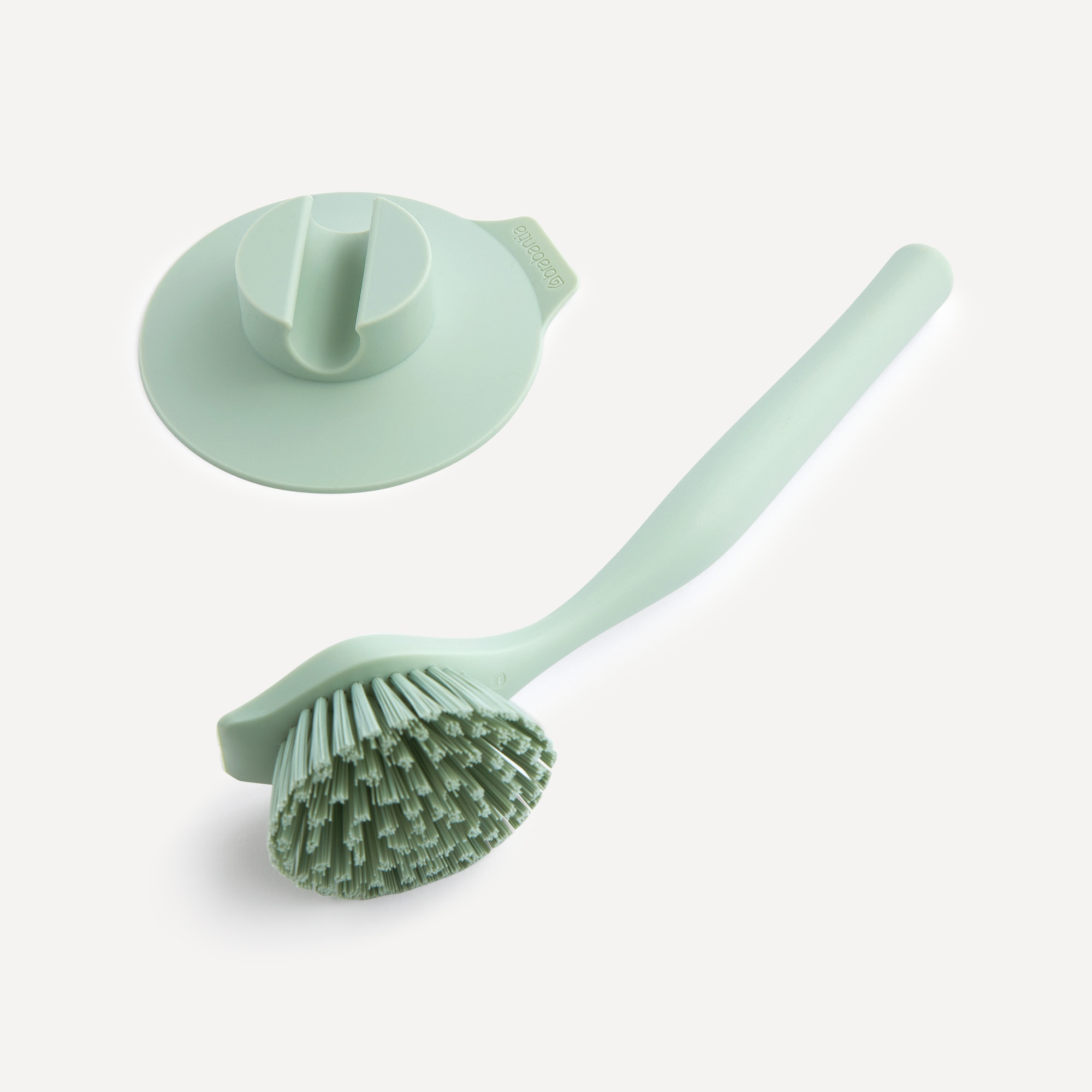 Escova para lavar pratos com suporte de ventosa Sink Side Brabantia Esmeralda-2