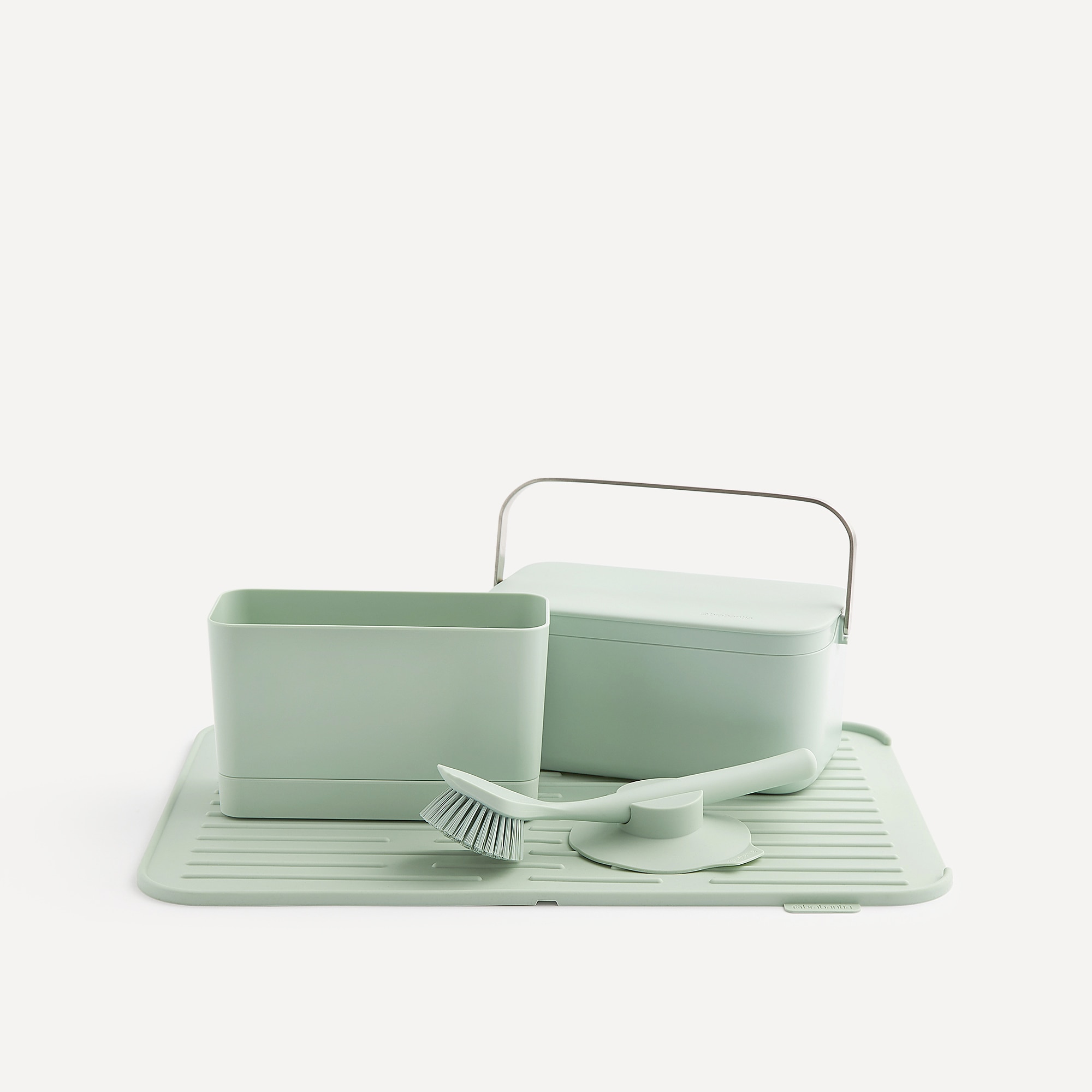 Escova para lavar pratos com suporte de ventosa Sink Side Brabantia Esmeralda-6